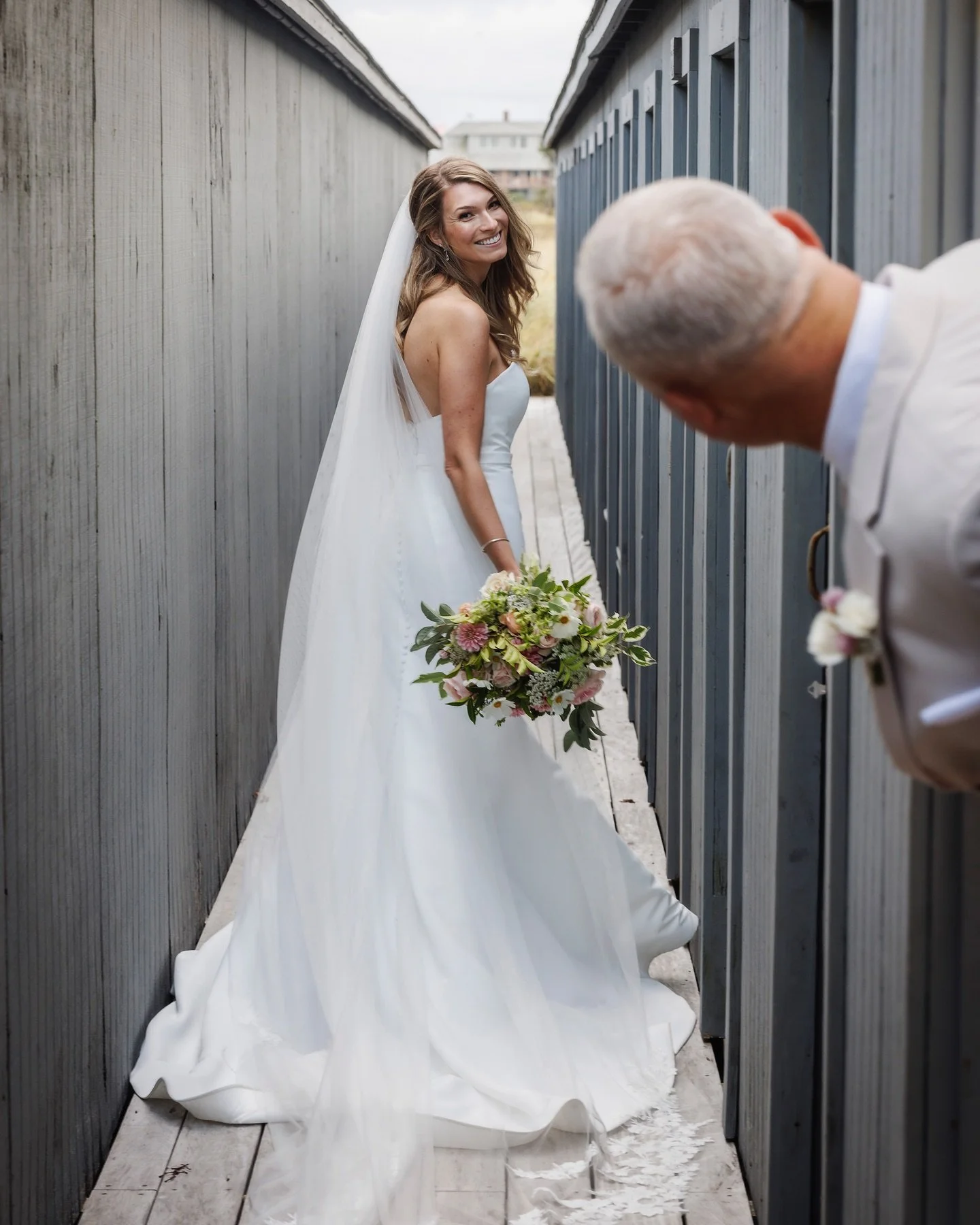 When you try to take some bridal portraits, but the groom just can&rsquo;t keep his eyes off her.