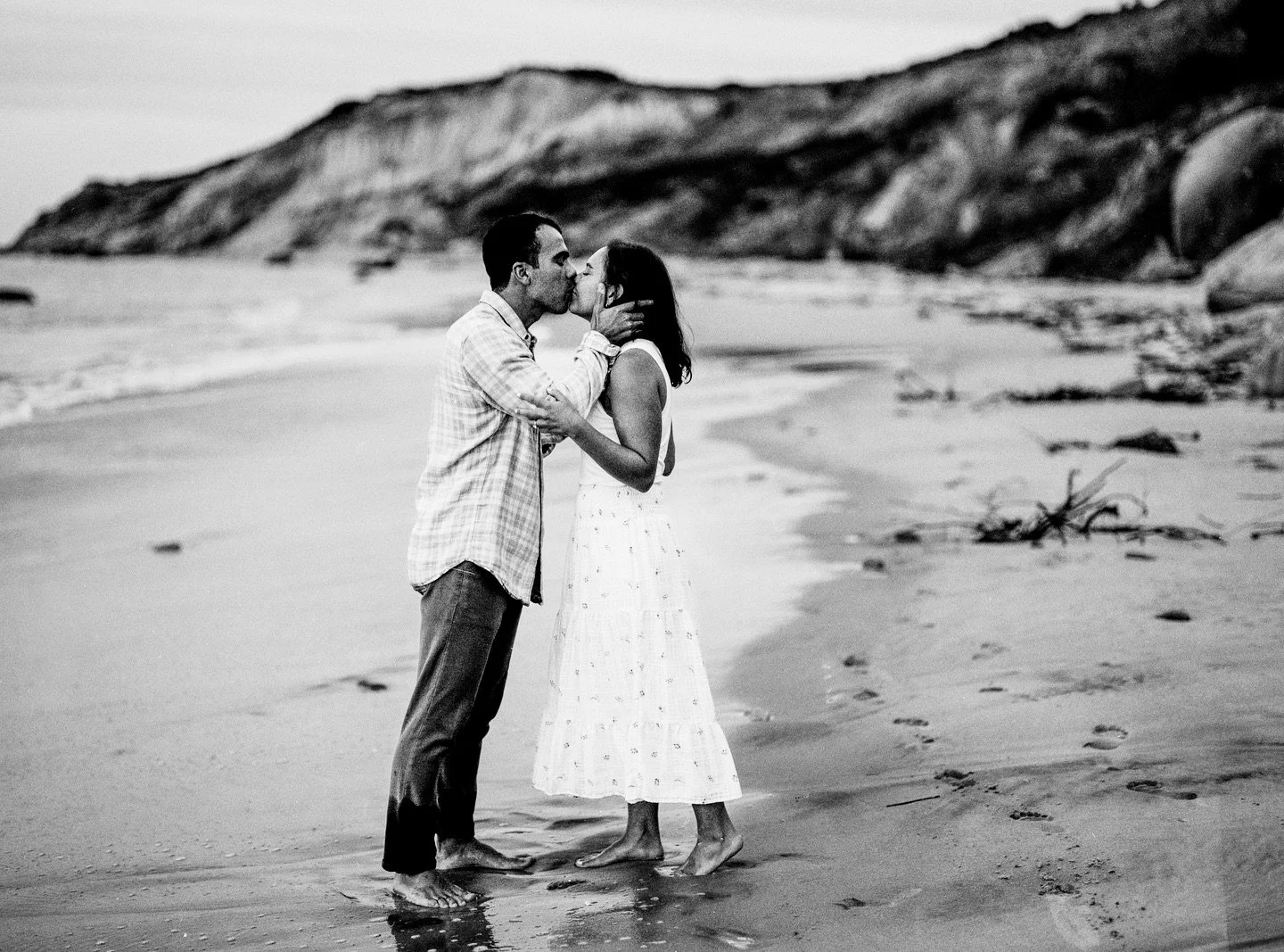 Some film scans from a recent engagement session in Aquinnah. Film doesn&rsquo;t always mean grainy and blurry images. It really can give you a depth unlike digital can.