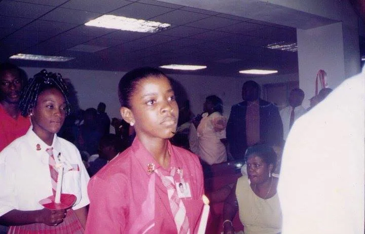 A young Arinthia at C.R. Walker Secondary School in the 90’s