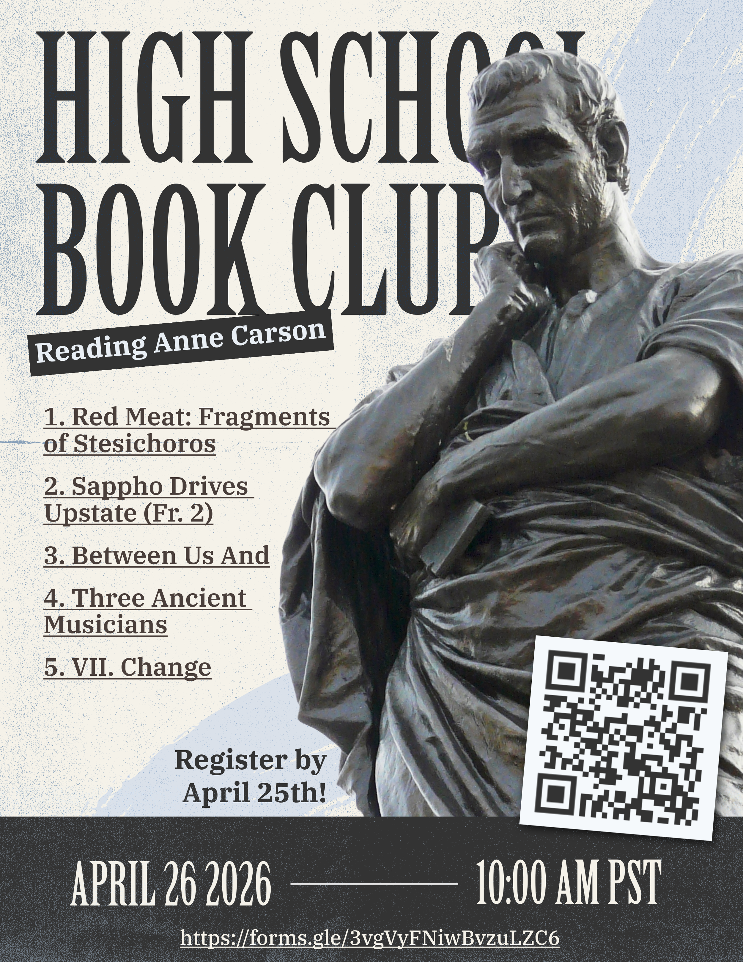 Second Virtual Book Club for High School Students