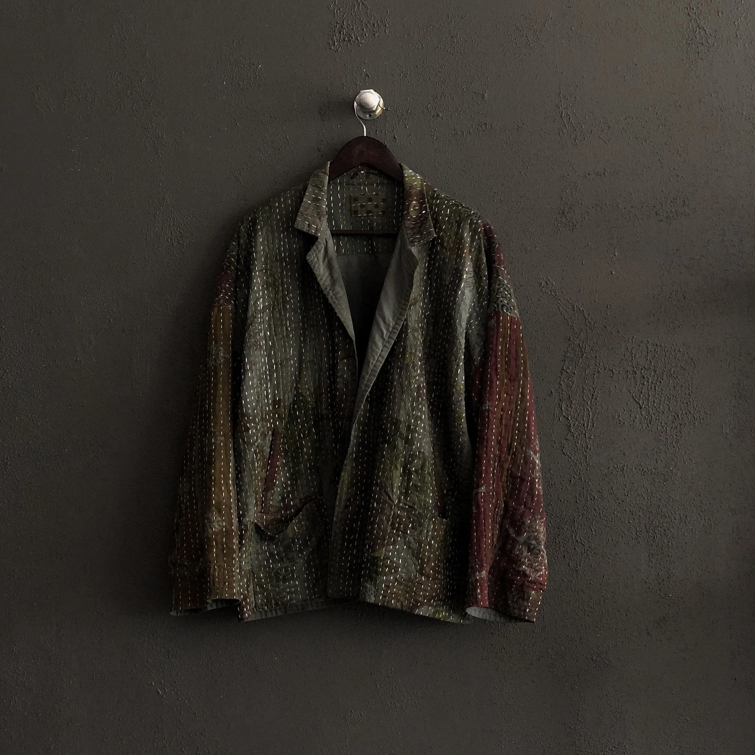 Reversible Jacket made from old Kantha quilts by 6x4