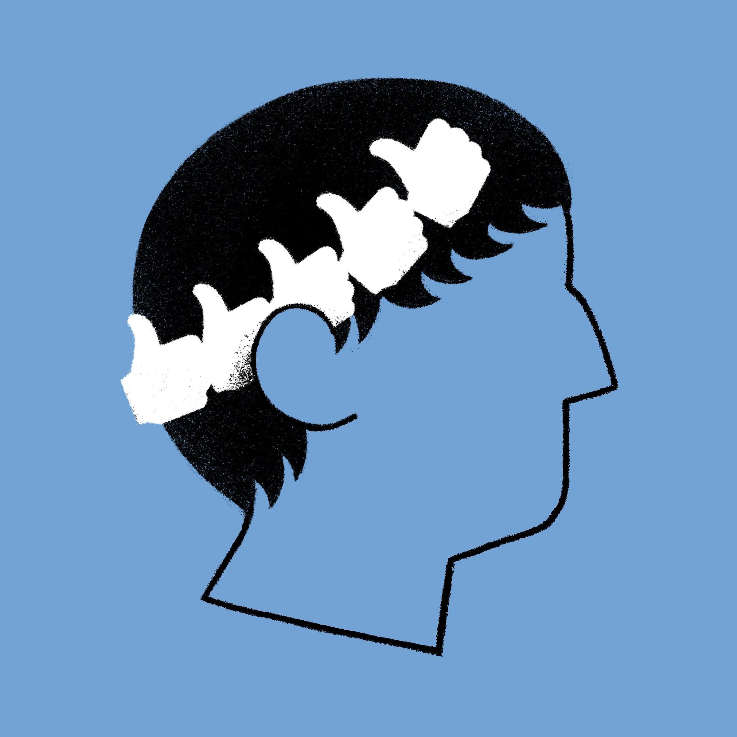 Editorial illustration published in El Pais spanish newspaper. Black and white illustration. Black line drawing. 