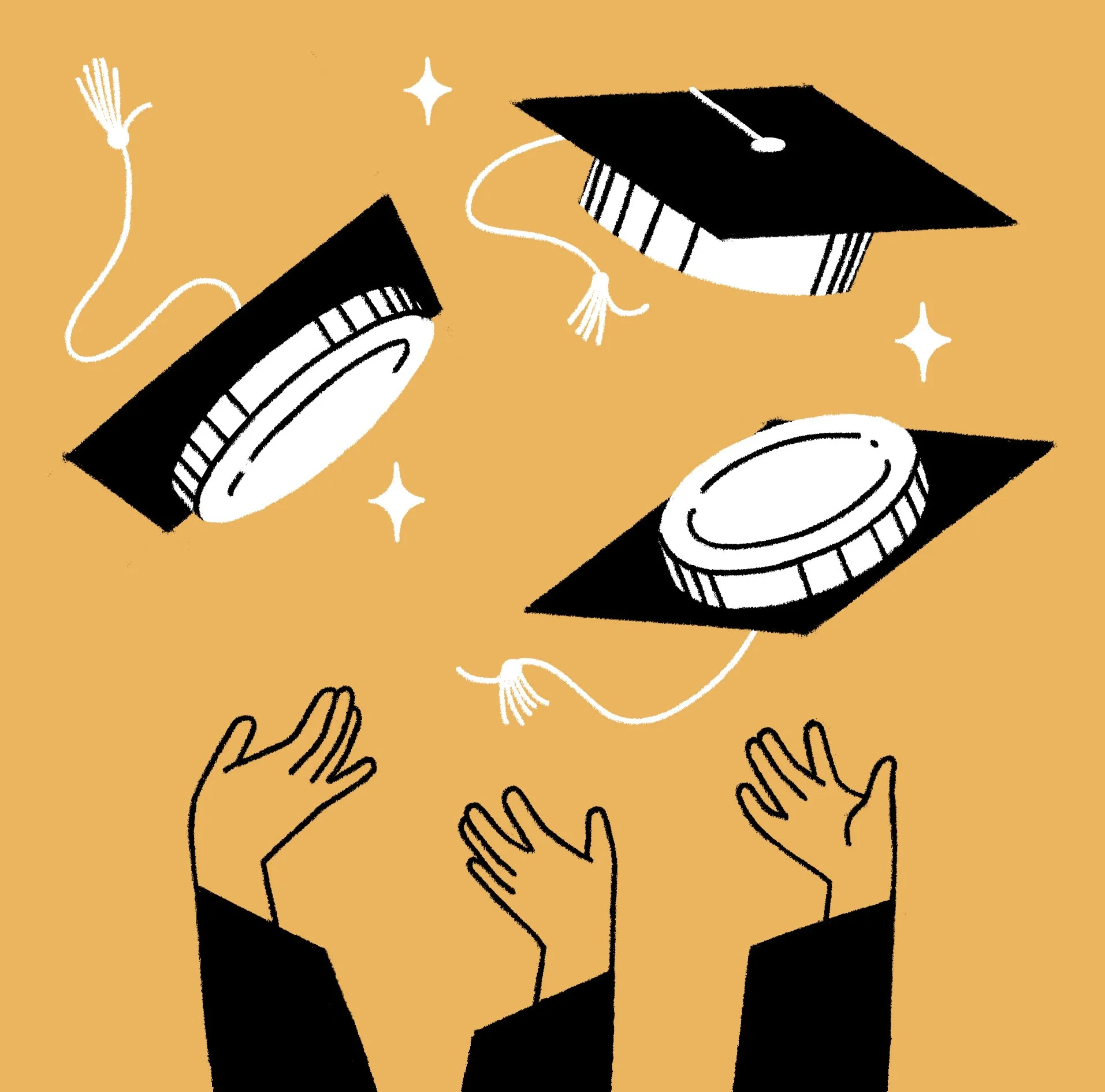 Editorial illustration published in El Pais spanish newspaper. Black and white illustration. Black line drawing. 