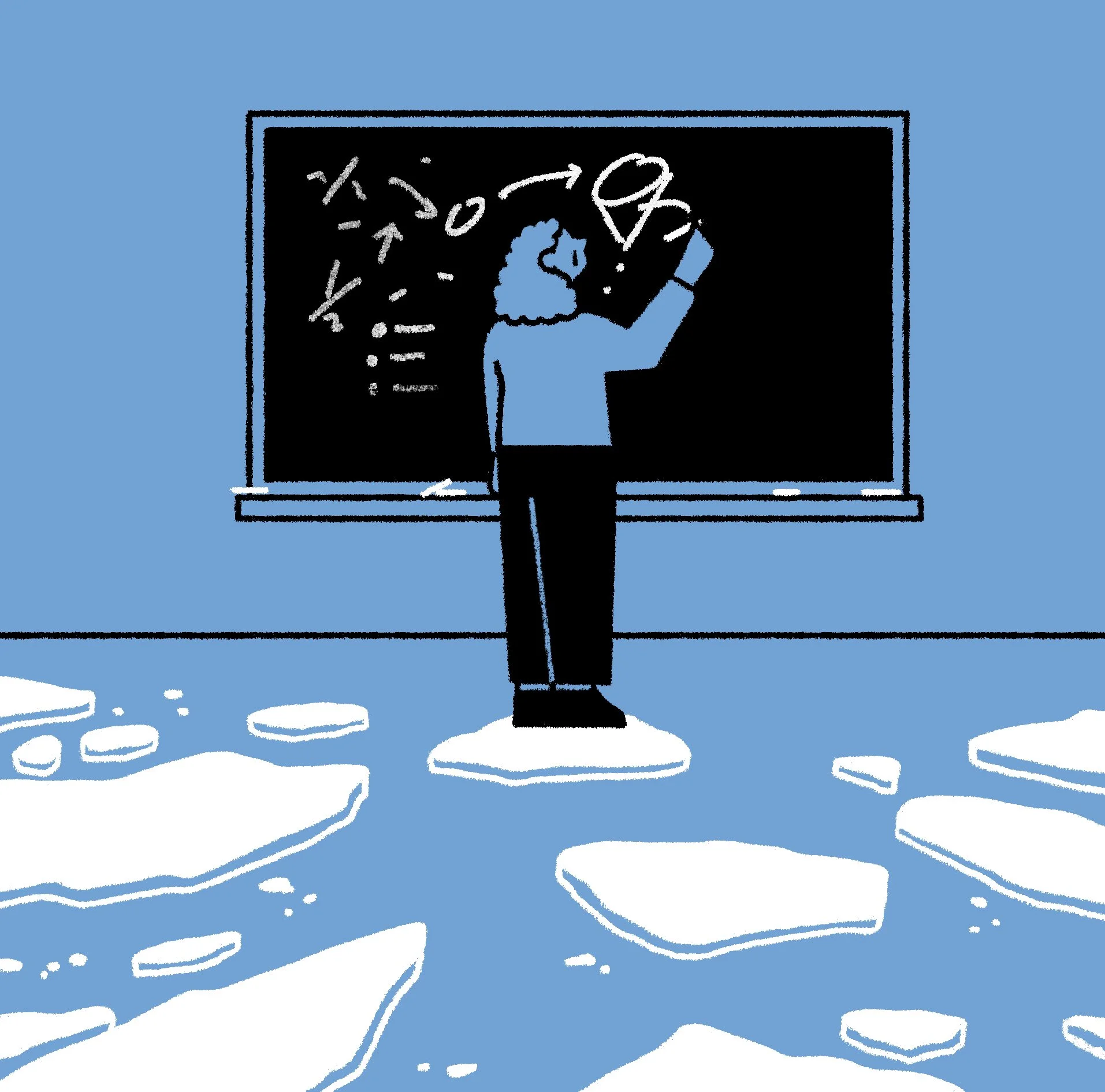 Editorial illustration published in El Pais spanish newspaper. Black and white illustration. Black line drawing. 