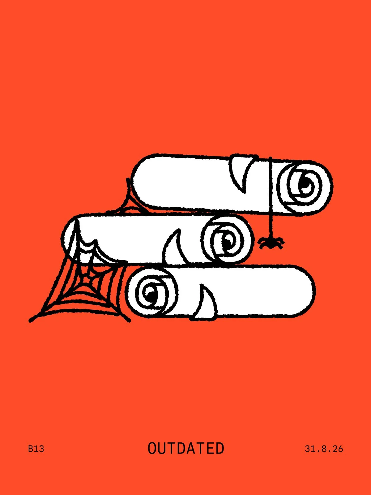 Ilustracion conceptual editorial de linea negra. Bocadillo blanco. Hecha por Fran Pulido. Ilustrador español.