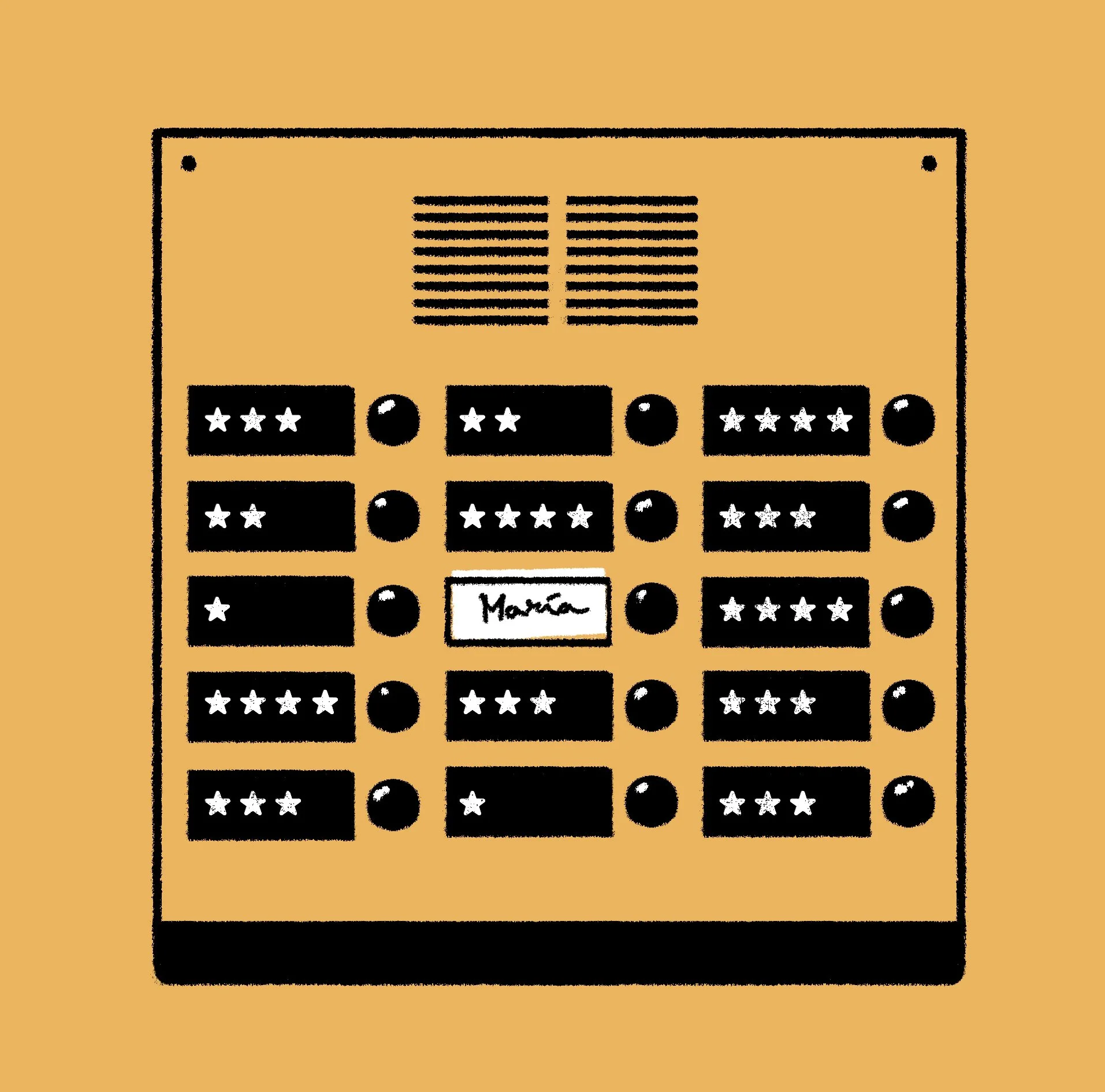 Editorial illustration published in El Pais spanish newspaper. Black and white illustration. Black line drawing. 