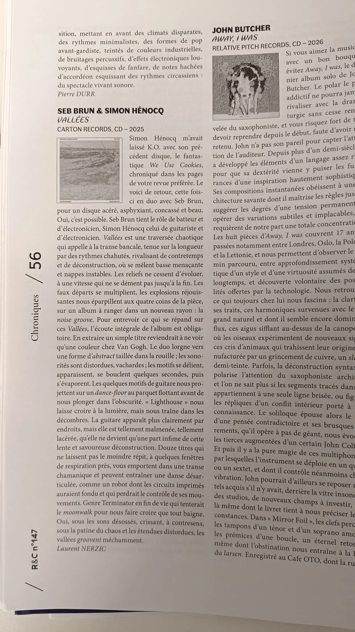 seb brun &amp; simon henocq | vallées @ revue &amp; corrigé (fr)