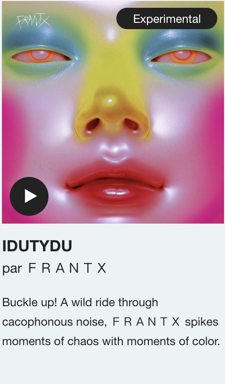 frantx |&nbsp;idutydu @ bandcamp daily 