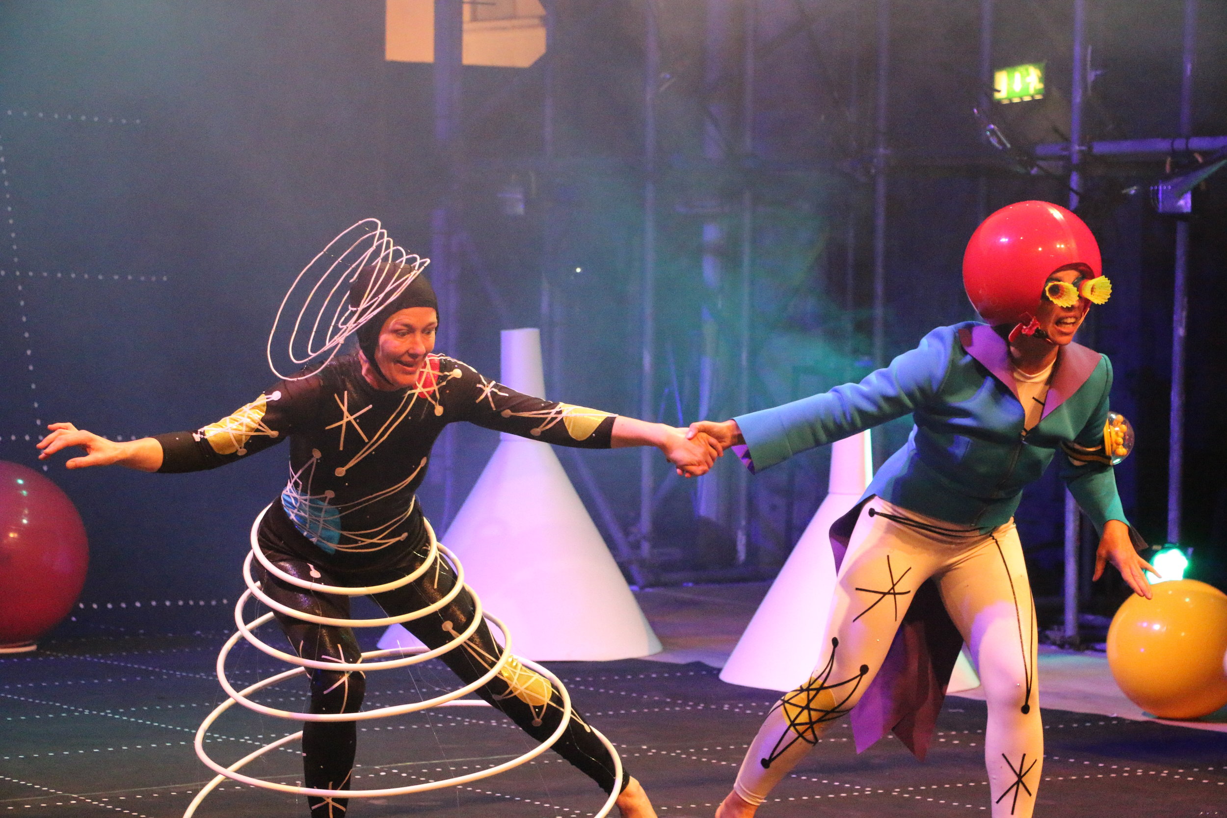Flying Atoms performing at Edinburgh Fringe Festival 2017
