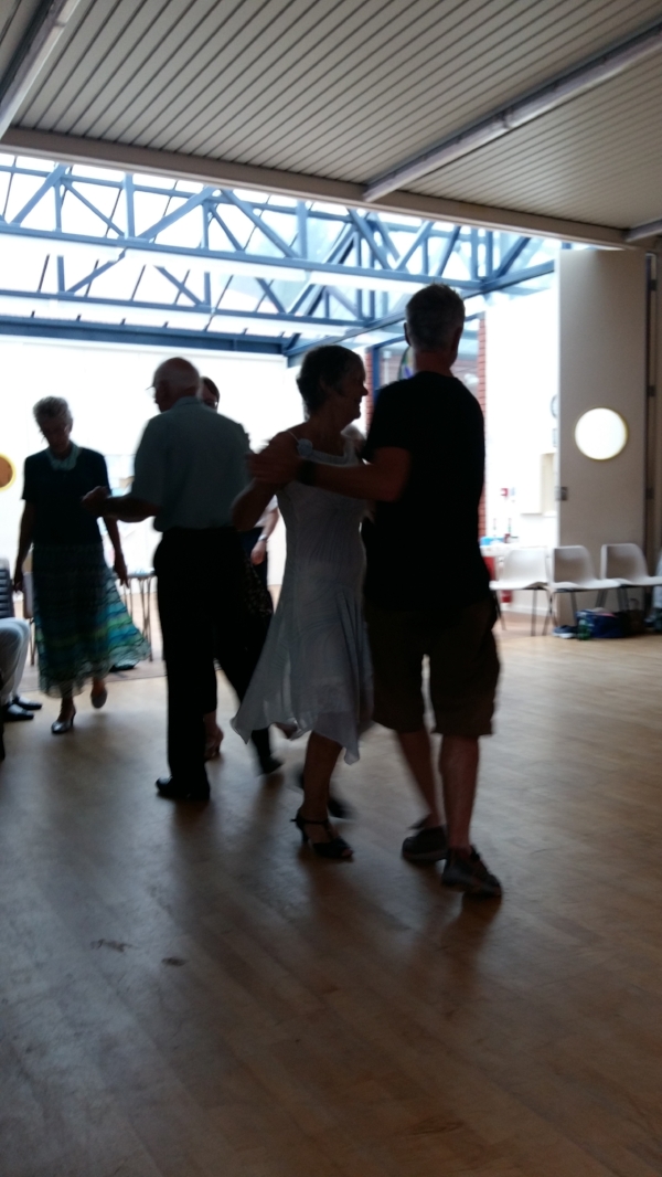 Sean King learning to sequence dance. 