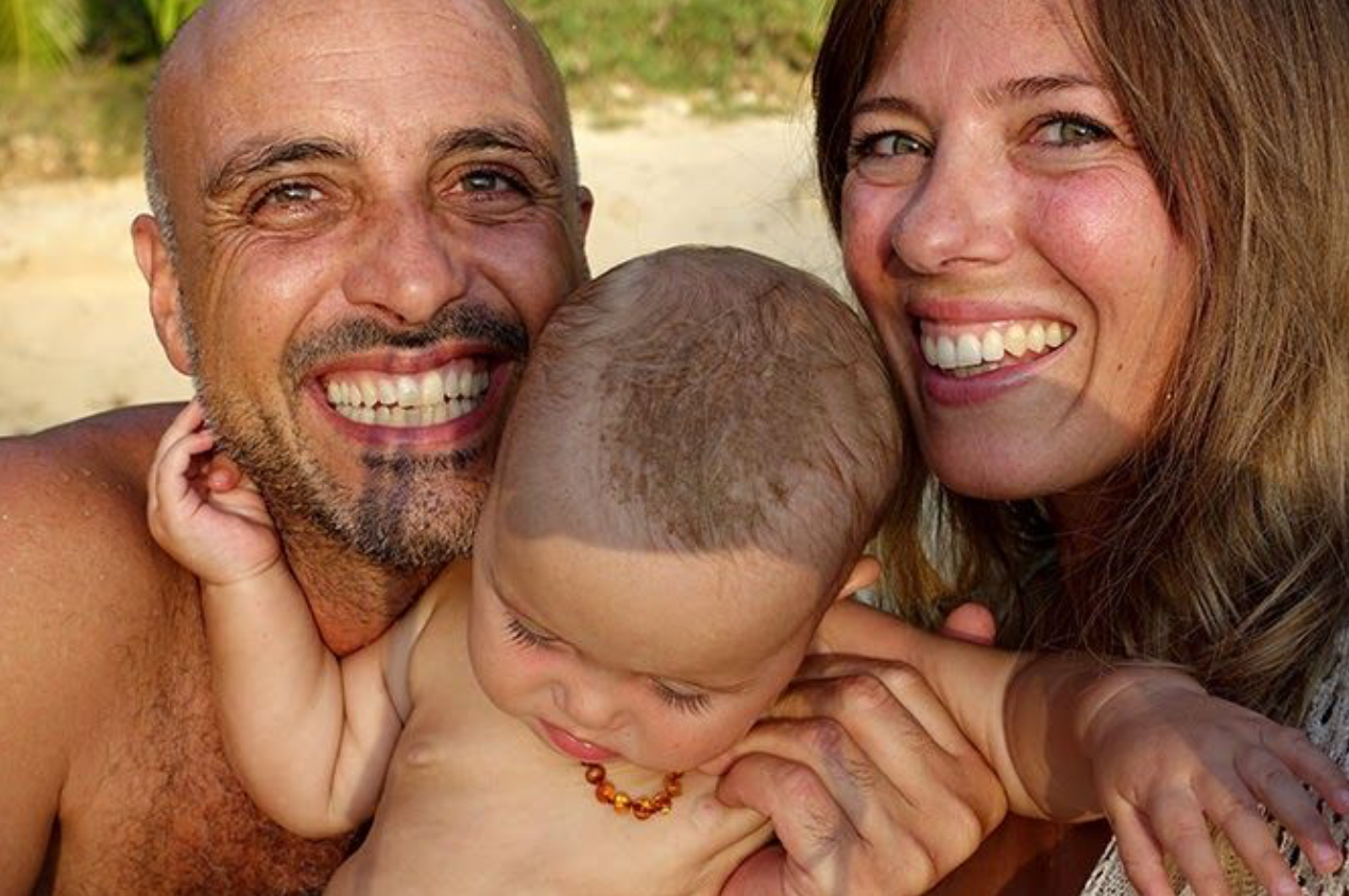 Frank, baby Adah and Emmanuelle