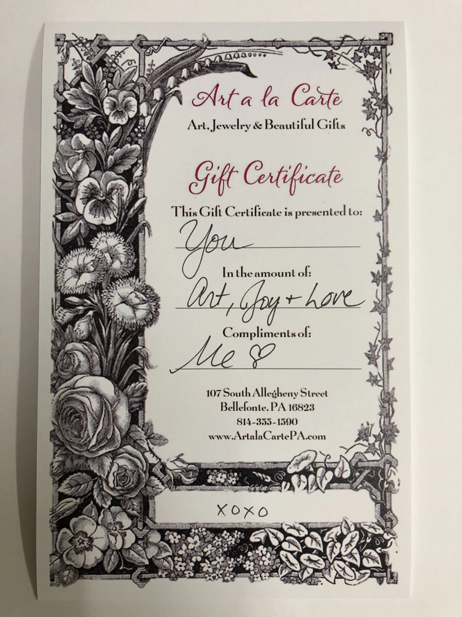 Virtual Shopping Art A La Carte