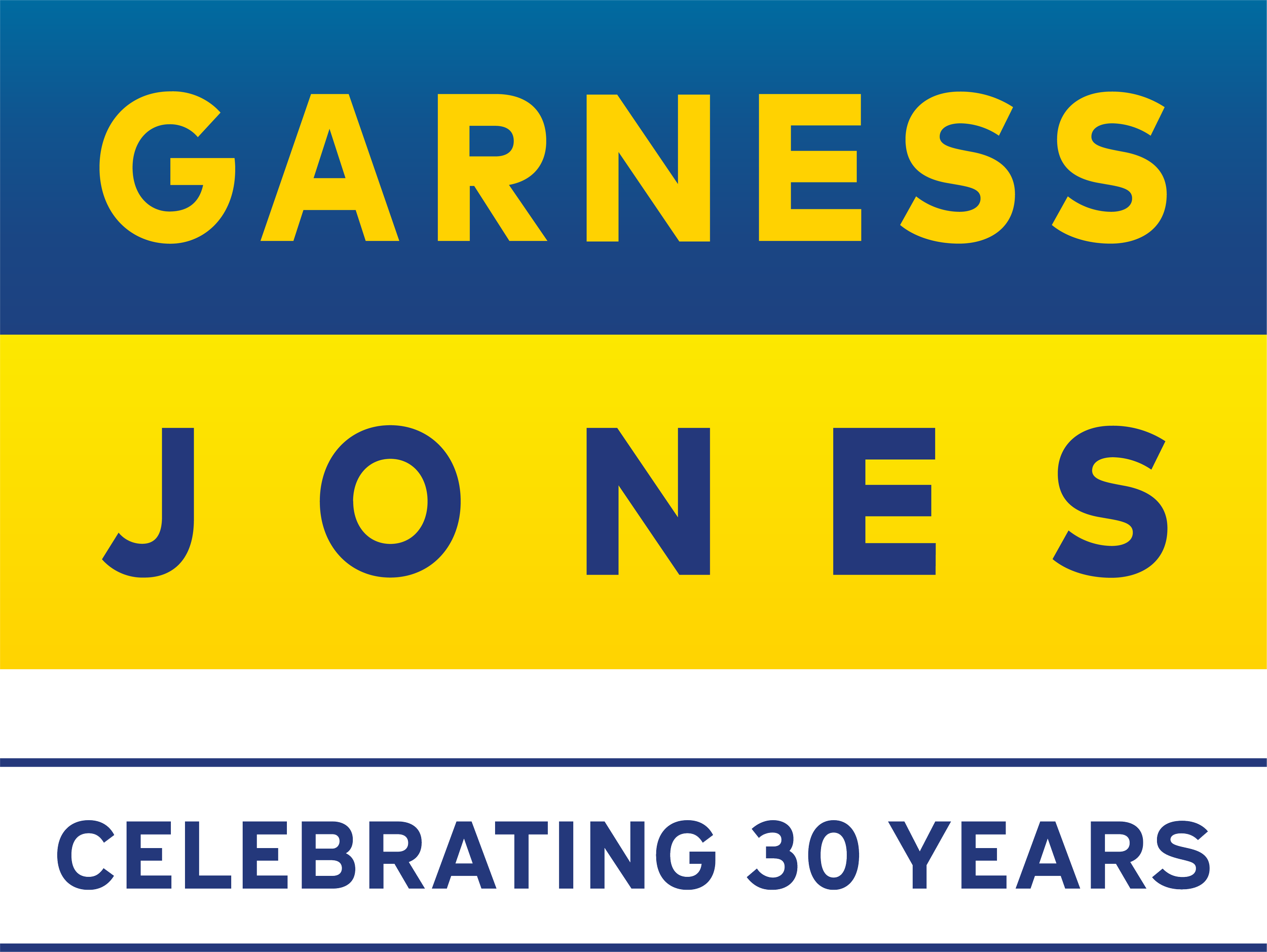 Garness Jones - Celebrating 30 Years (Primary Logo).png