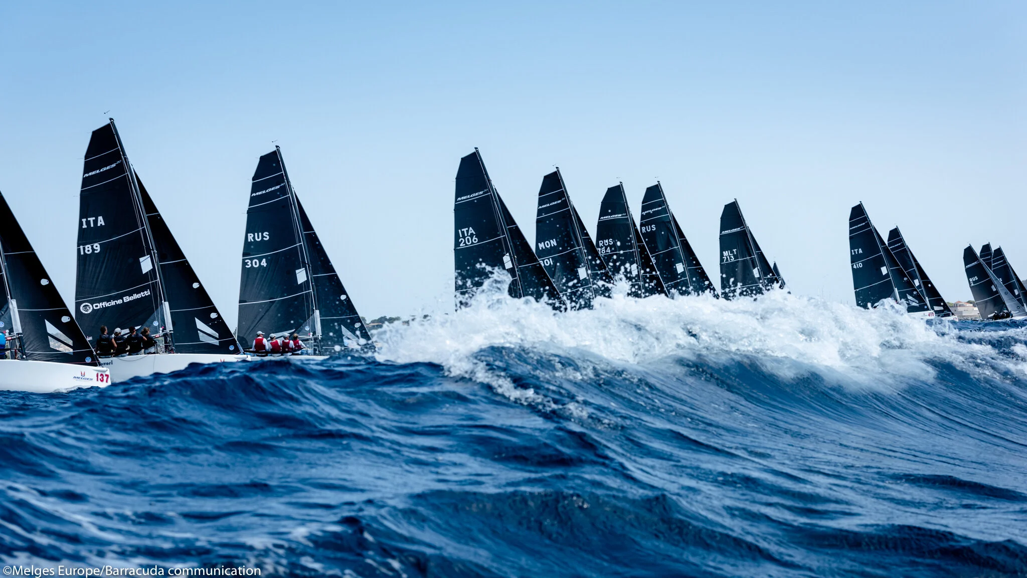 Melges World League, Villasimius immediately shows its best. Raya is on top of the standings