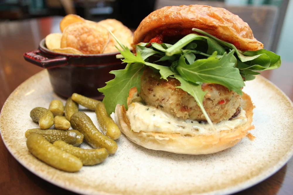 FOGO ISLAND COD CAKE SANDWICH