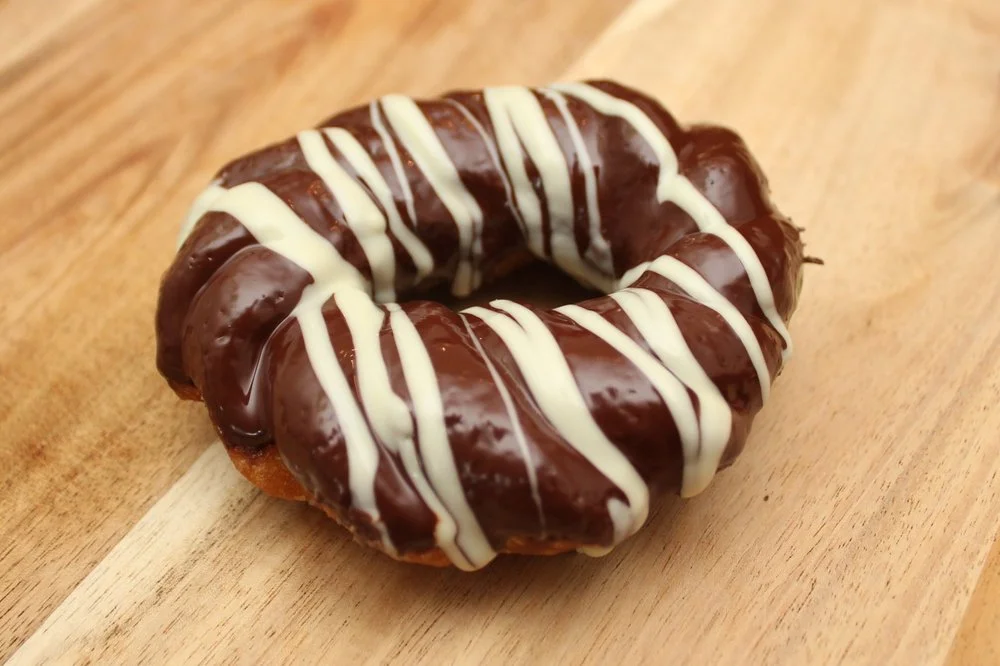 BLACK &amp; WHITE CHURRO DONUT
