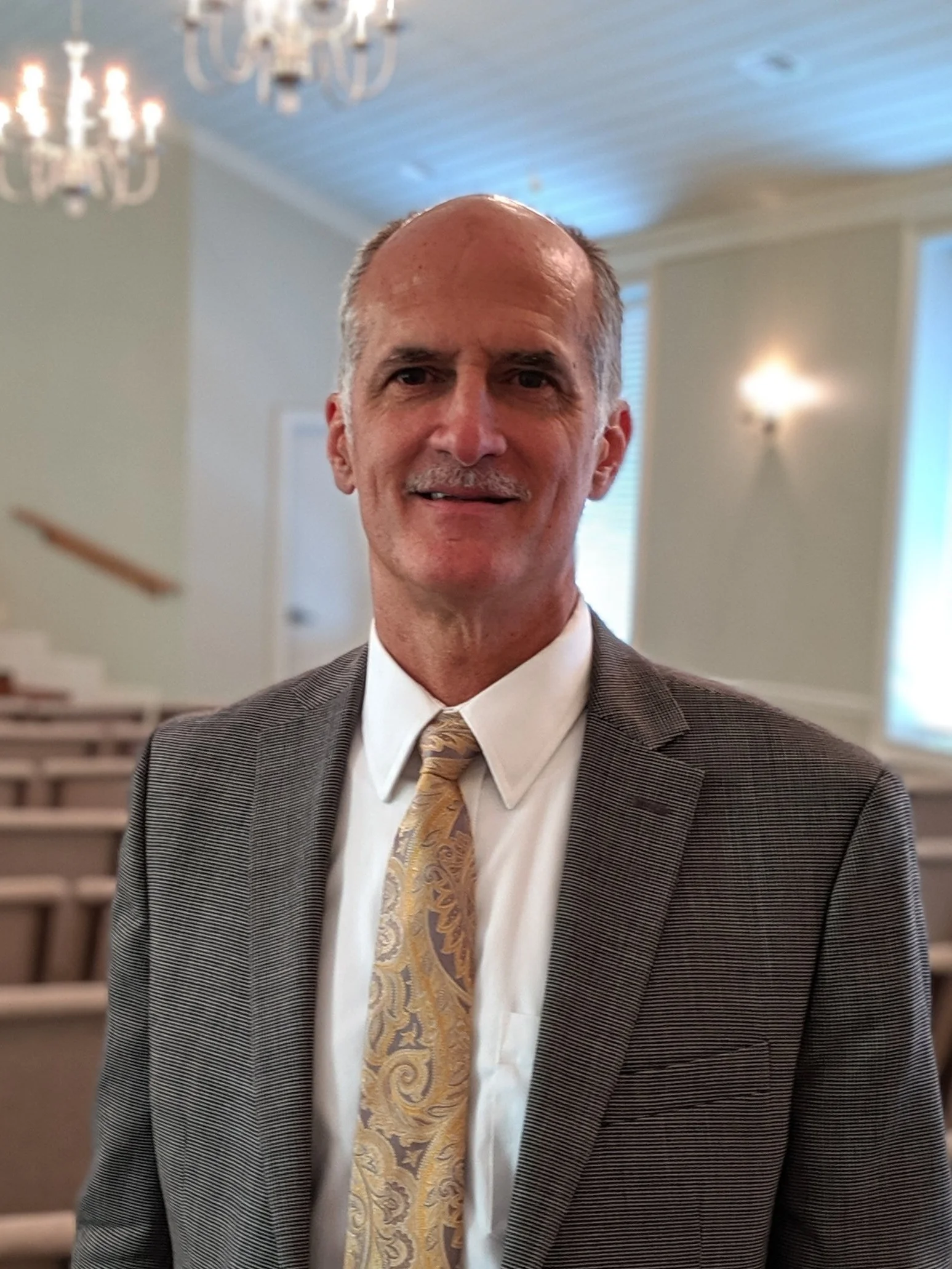 Mike Stewart, Pastor Mike was born and raised in central Mississippi. After graduating college in 1986, God changed his course of direction with a deep conviction of sin and desire to follow Christ. In 1998, he was ordained to the ministry by BelAir PB Church in BelAir, MD and ultimately moved to Huntsville to begin his first pastorate. In 2005, Heritage was formed and called him to be her founding pastor. Mike and his wife Peggy have seven children, Caleb, Tori, Elizabeth, Adrienne, Isaac, Benjamin and Phebe.