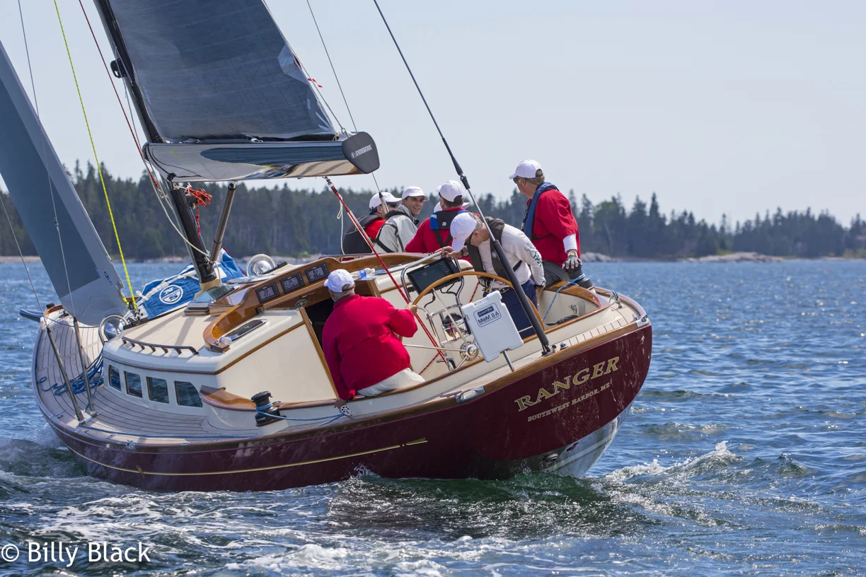 Ranger, Morris Yachts MX42 racing in the Tom Morris Memorial Regatta, Northeast Harbor, Mount Desert Island ME