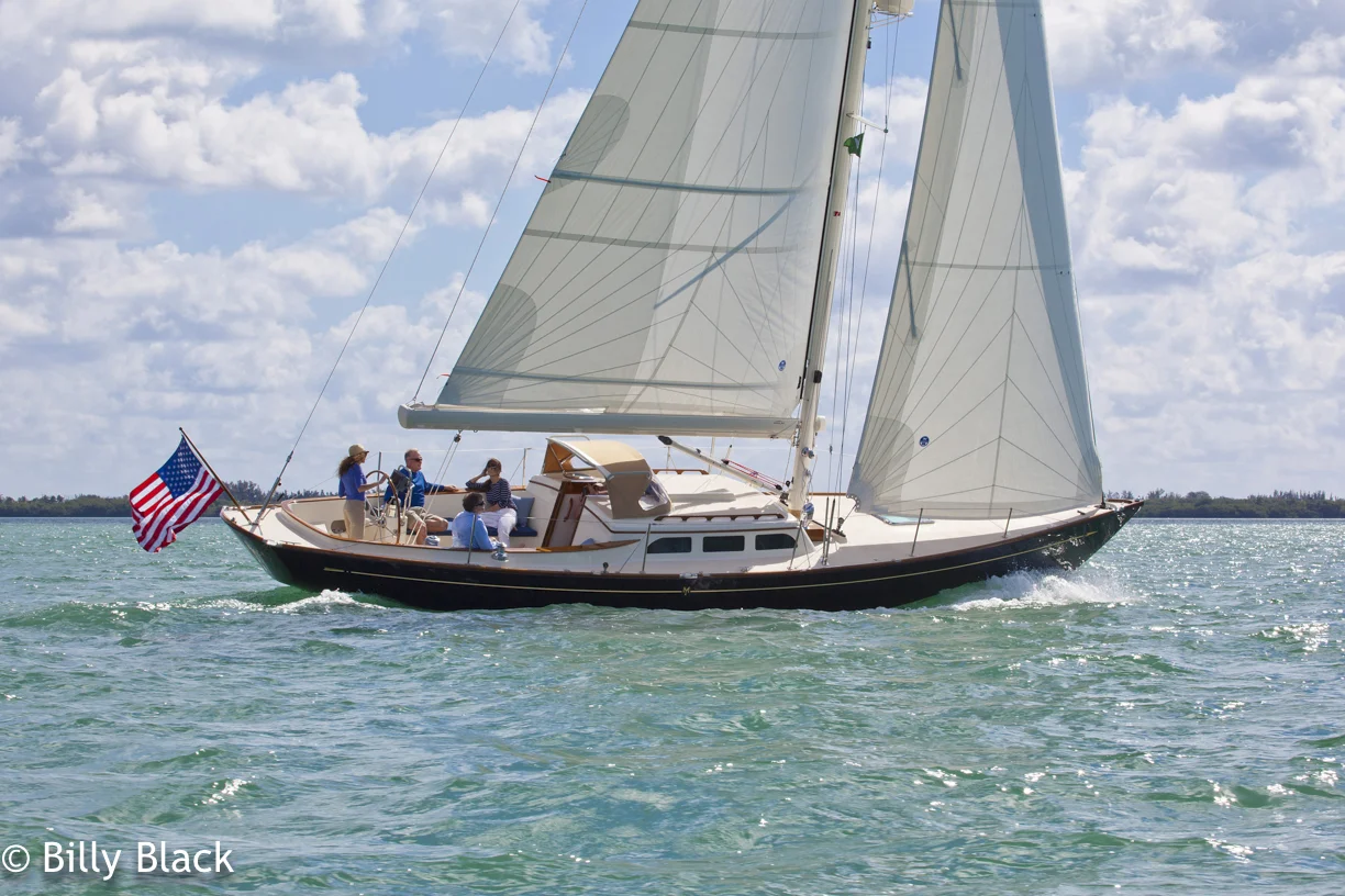 M42 ST Sailynne 2 sailing in Miami, FL. Leisurely Furl shot for Morris.