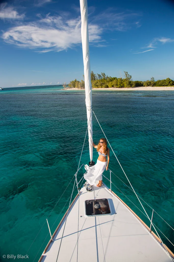 Onboard the Jeanneau 509 in Bimini, Bahamas.