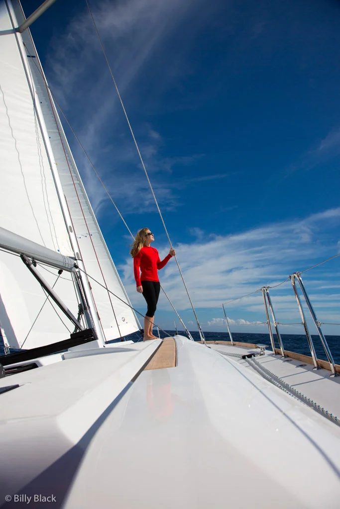 Sailing offshore from Miami to Bimini, Bahamas on the Jeanneau 509.
