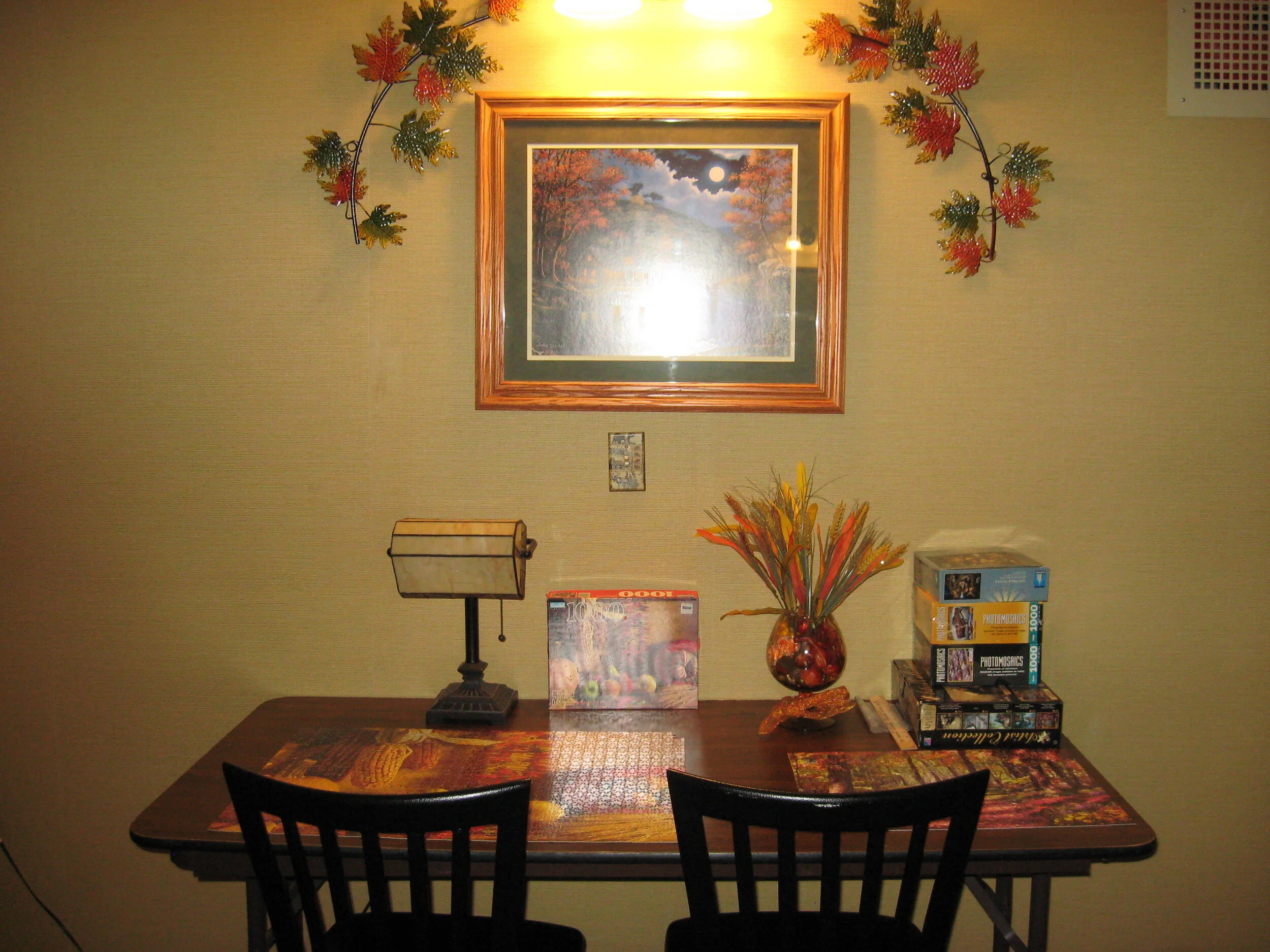 Puzzles in Community Room.JPG