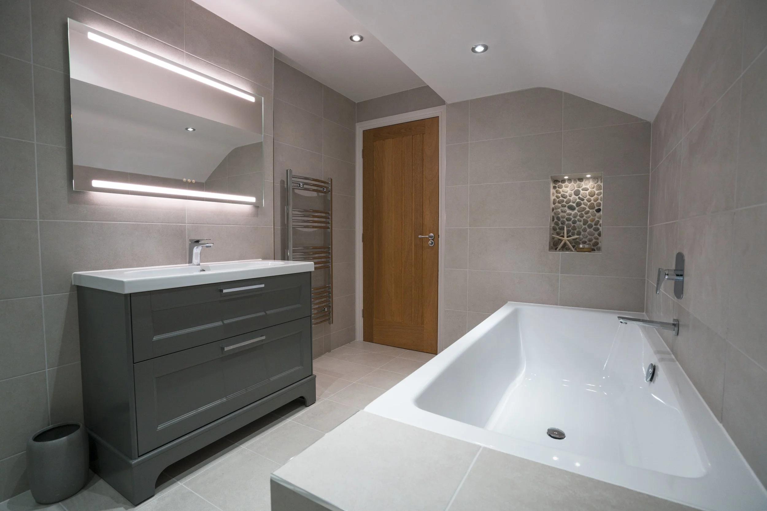 Traditional Meets Contemporary Bathroom 