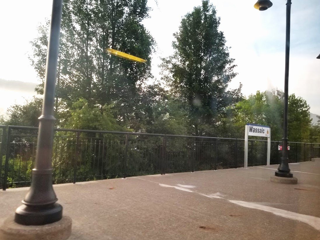 Wassaic Train Station platform, view from the train