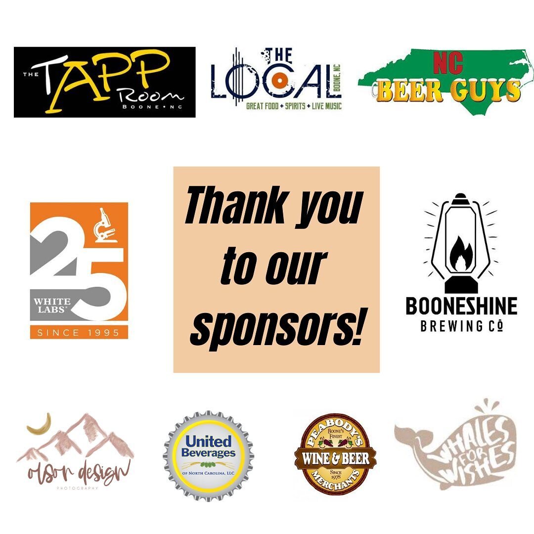 We love our sponsors!! 

Thank you all so much for your support this year! Whether that be through donations for our 21+ raffle or just by helping spread the word about Virtual Beer Fest, we appreciate it all! 

We are also so thankful to all of the 