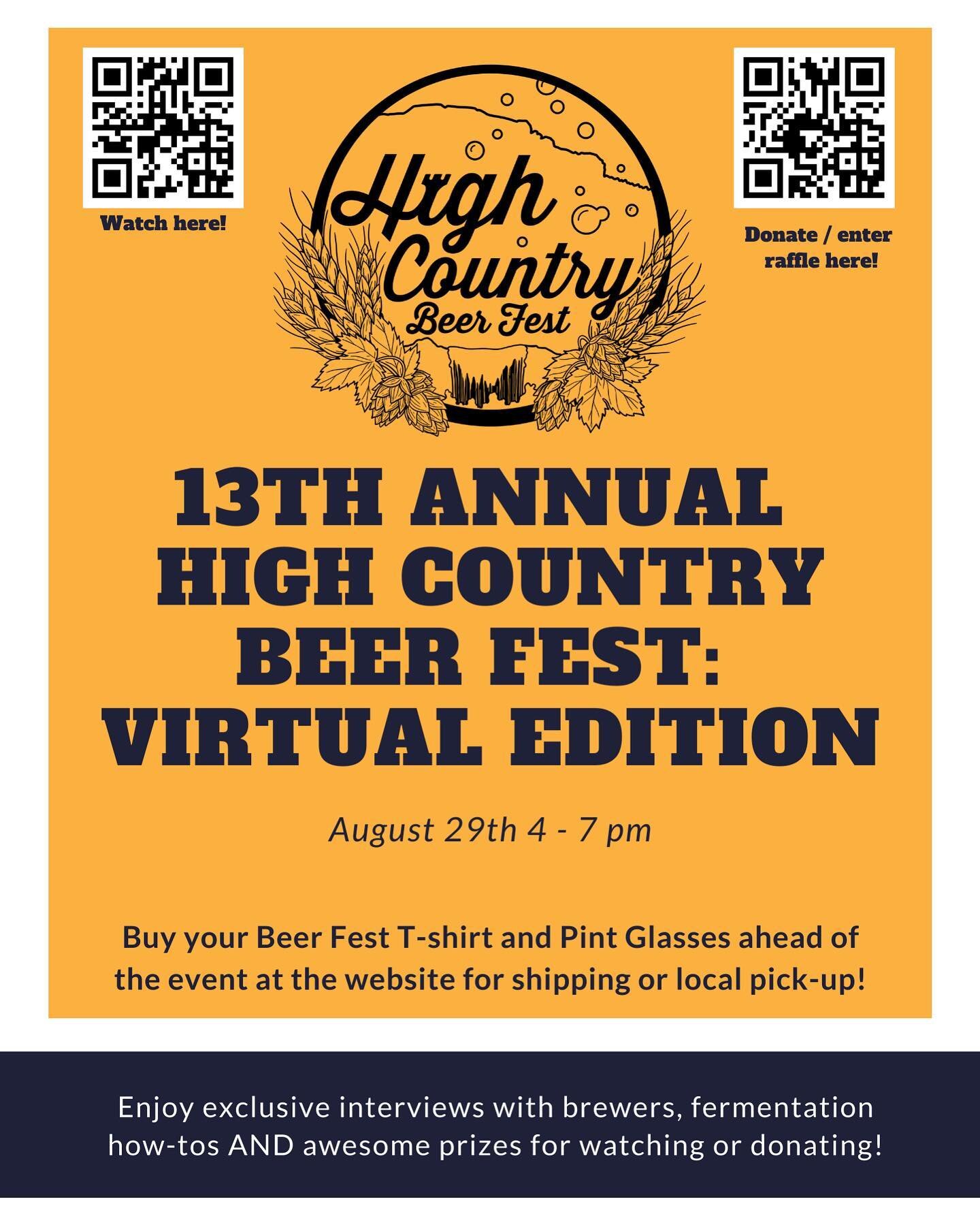 We are officially less than a week away from our Virtual Beer Fest! Stick around this week for more details and information about ways to watch and prizes for donating! 🍻 We can&rsquo;t wait to see you all (virtually) on August 29th from 4-7! #hcbee