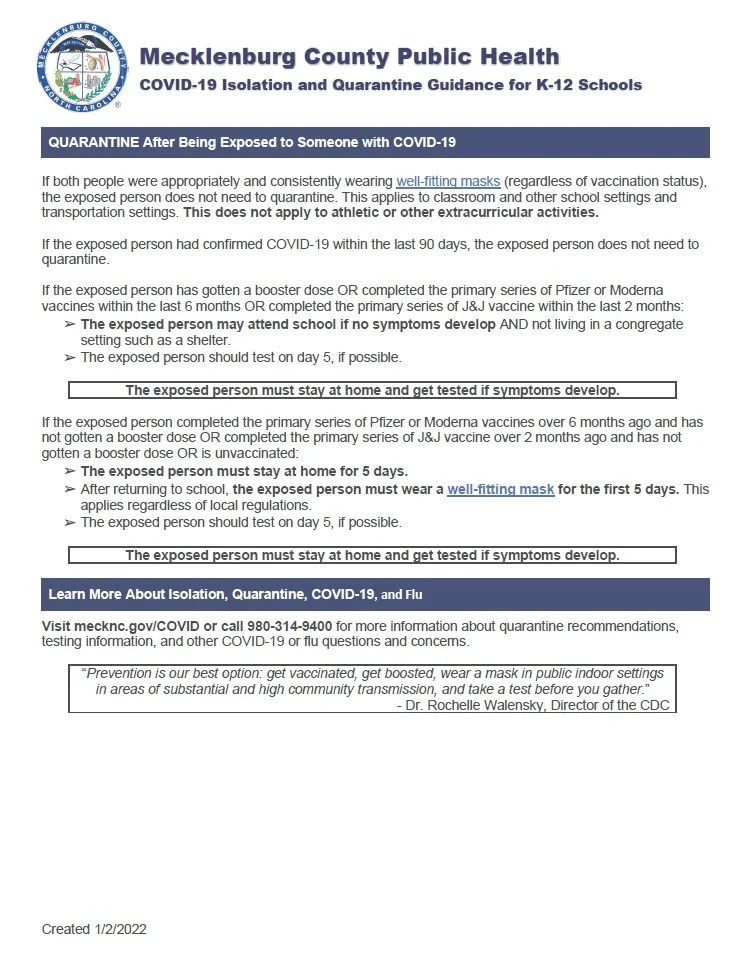 K-12 Quarantine English