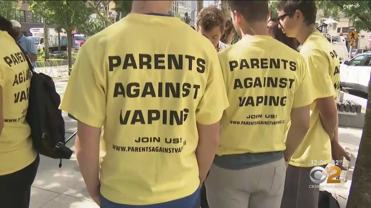 Parents, Advocates Protest Teen Vaping Outside JUUL Offices In Manhattan
