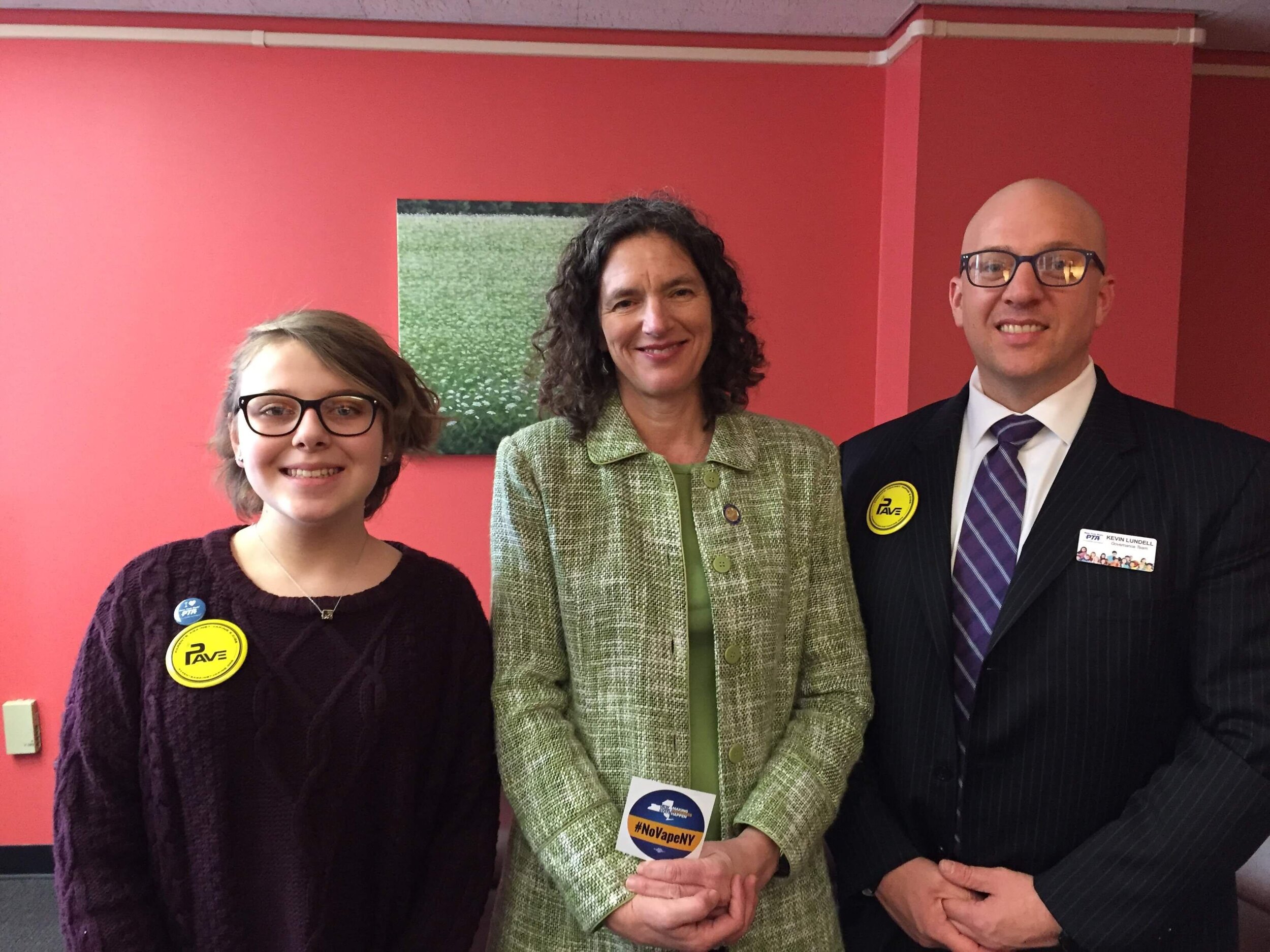 #novapeny senator Jen Metzger with Orange County PAVe advocates Shea and Kevin Lundell