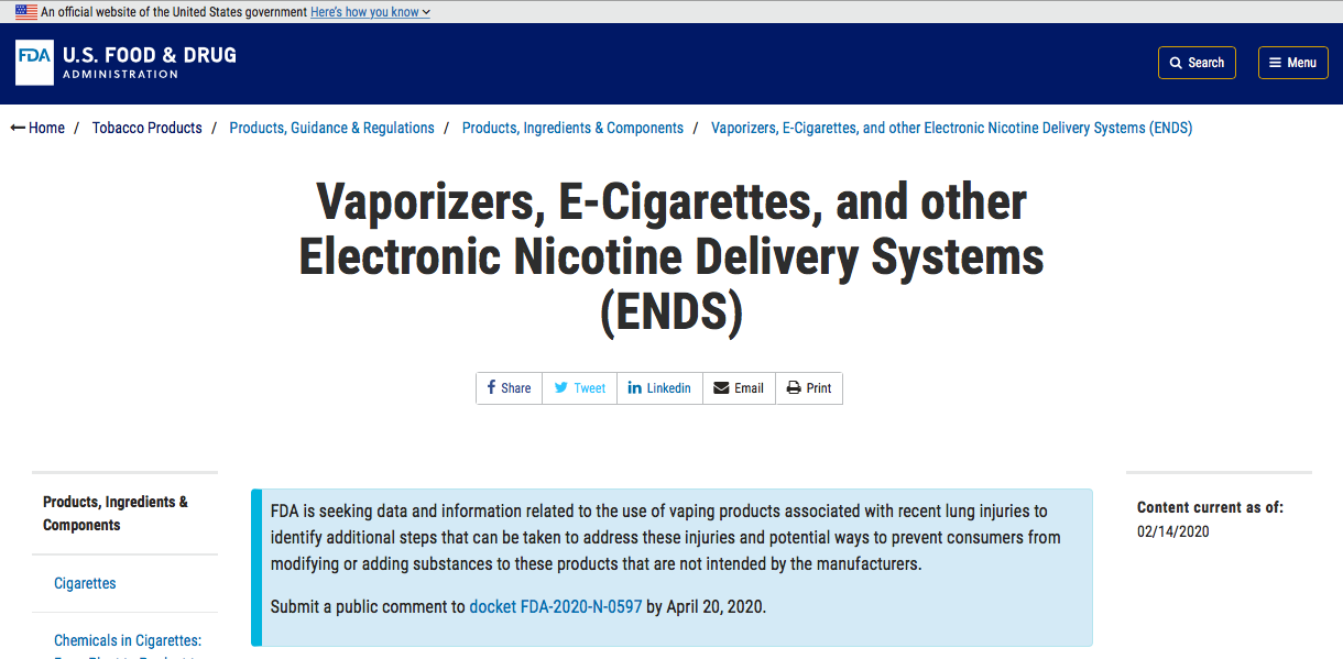 TENNESSEE  Parents Against Vaping E-cigarettes