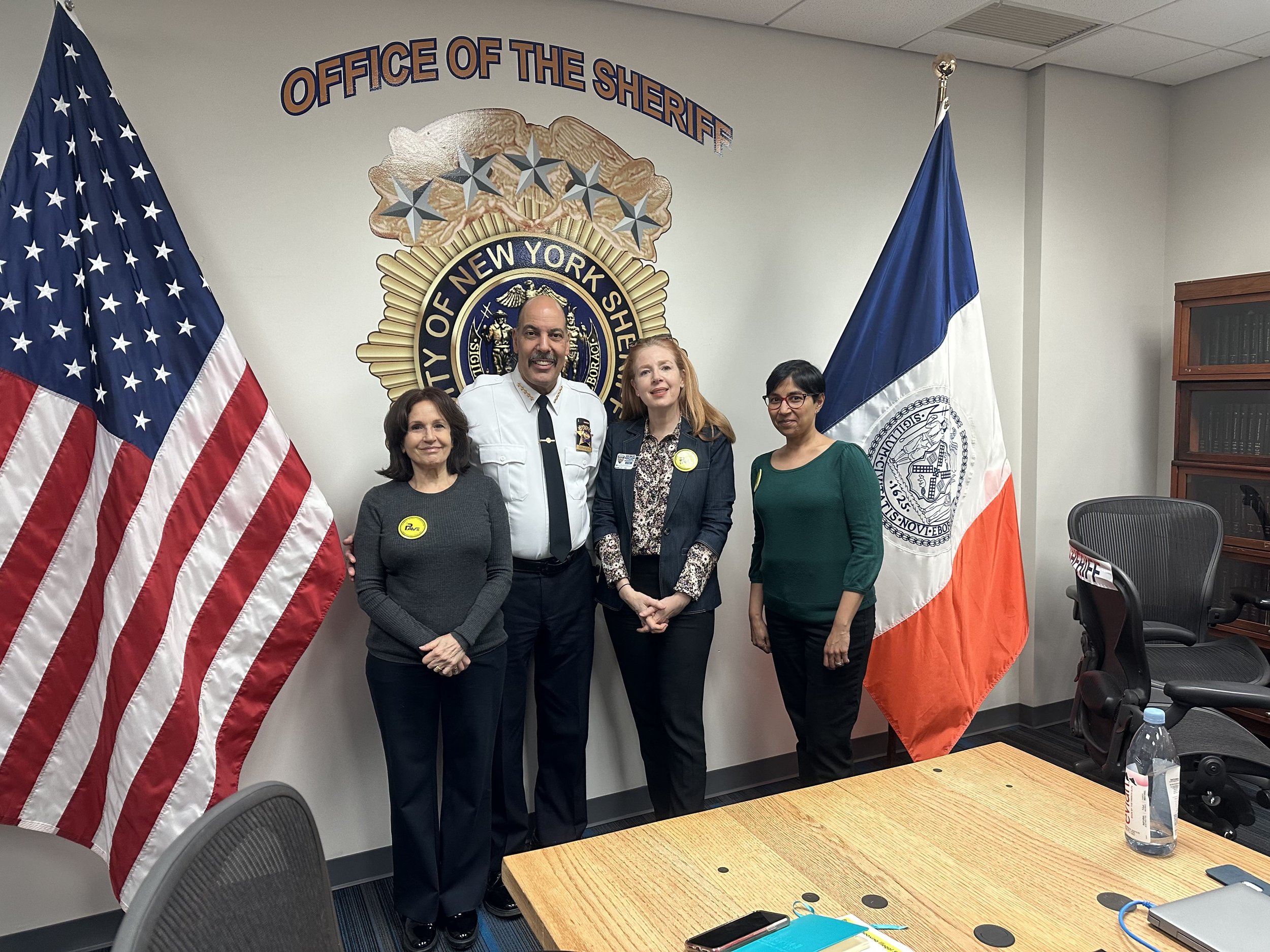 PAVe Co-Founder Dorian Furman is joined by Deepa Prasad and Cynthia Stremba at the NY Sheriff’s Meeting