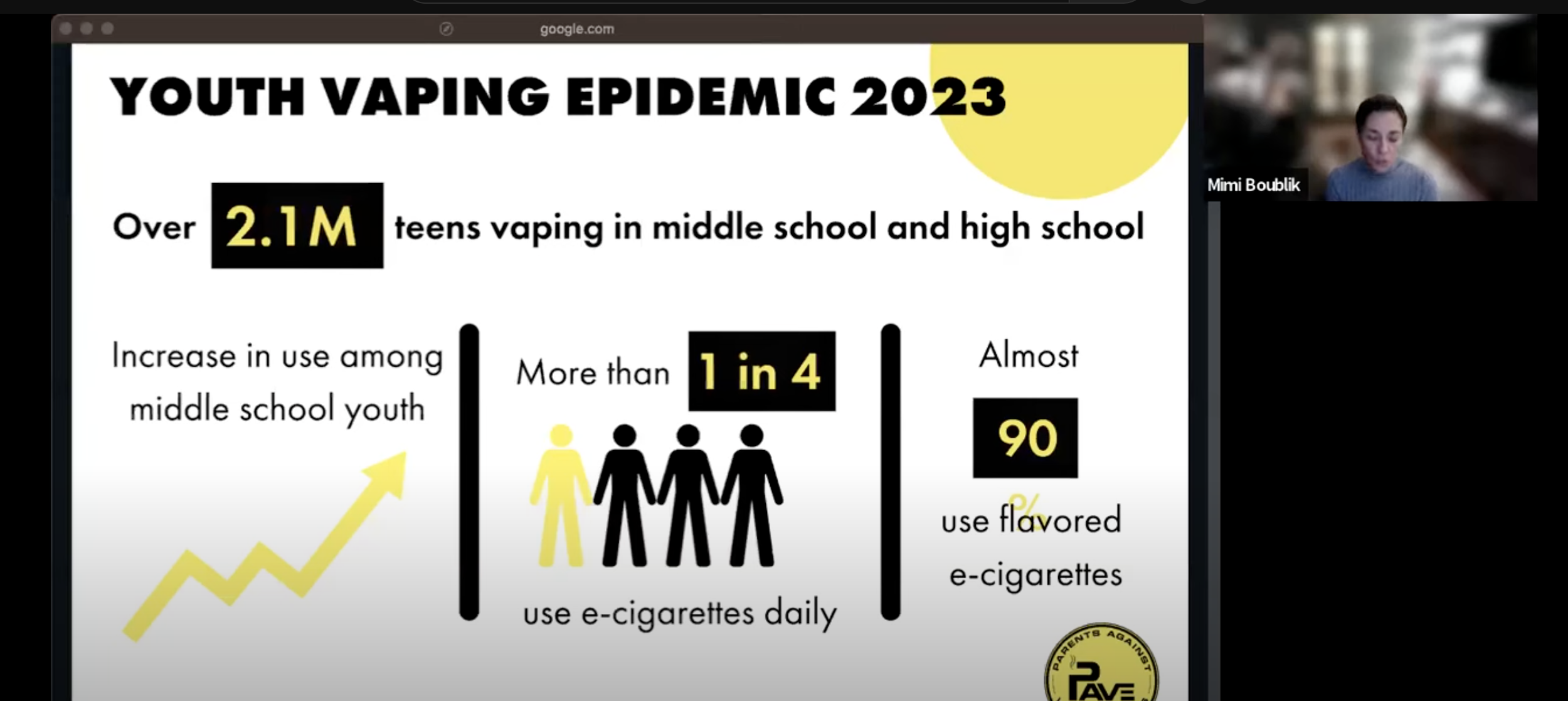 WEBINARS — Parents Against Vaping E-cigarettes