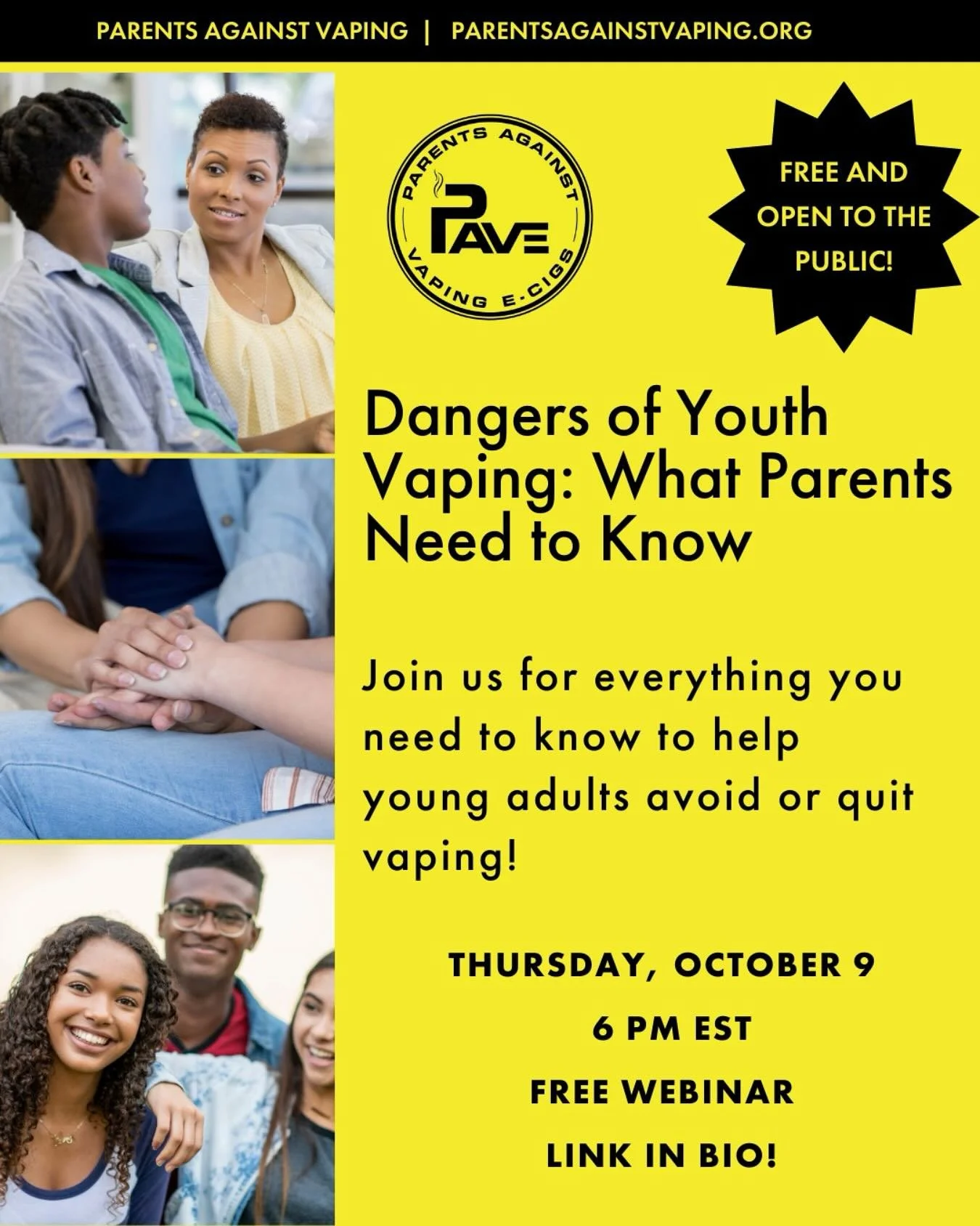 Vapes disguised as toys, school supplies, even asthma inhalers &mdash; the tobacco industry will stop at nothing to hook kids on nicotine. 🚭 Join us on Thursday, October 9 at 6:00 pm ET for Dangers of Youth Vaping: What Parents Need to Know. Learn h