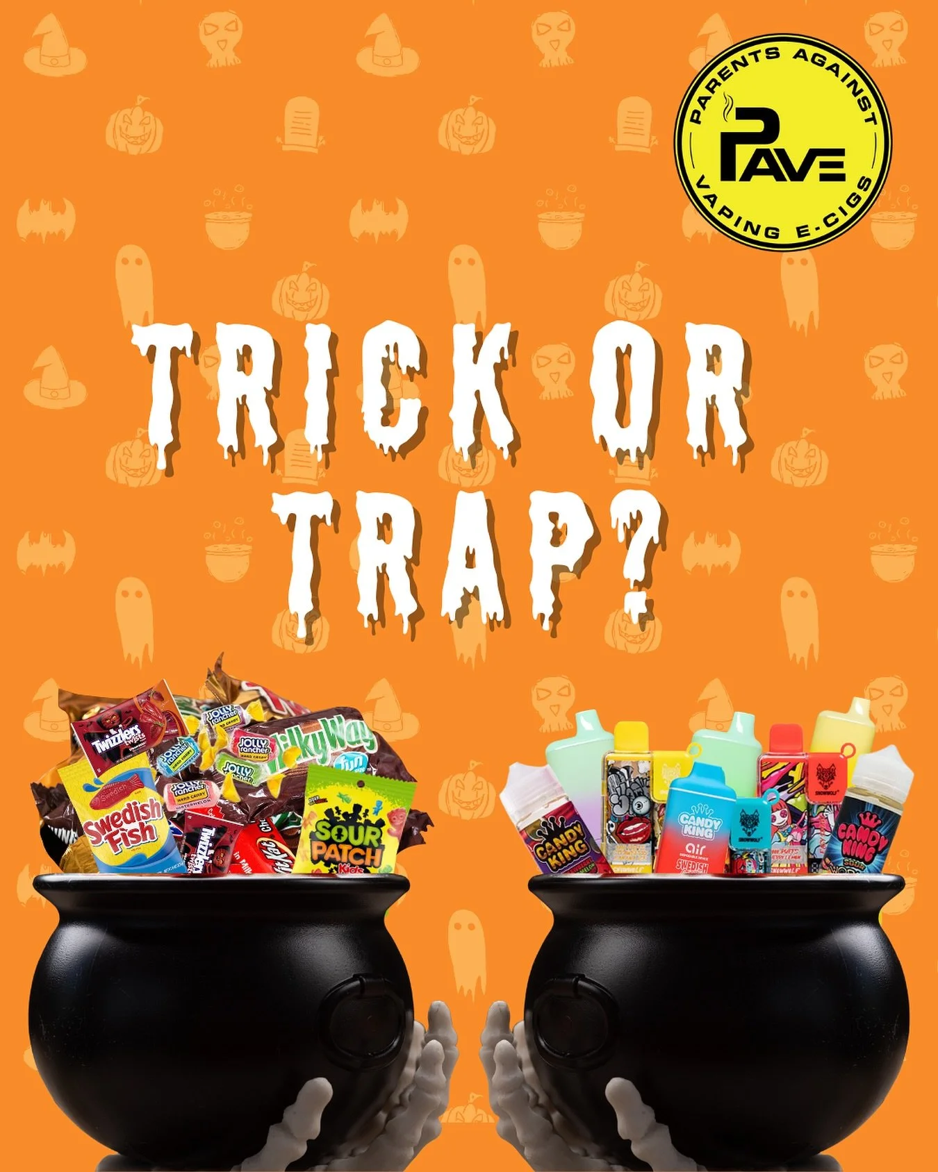 Not all treats are sweet. Flavored vapes may look like candy, but they hide a dangerous trick &mdash; nicotine addiction. Let&rsquo;s keep Halloween fun and vape-free for our kids.