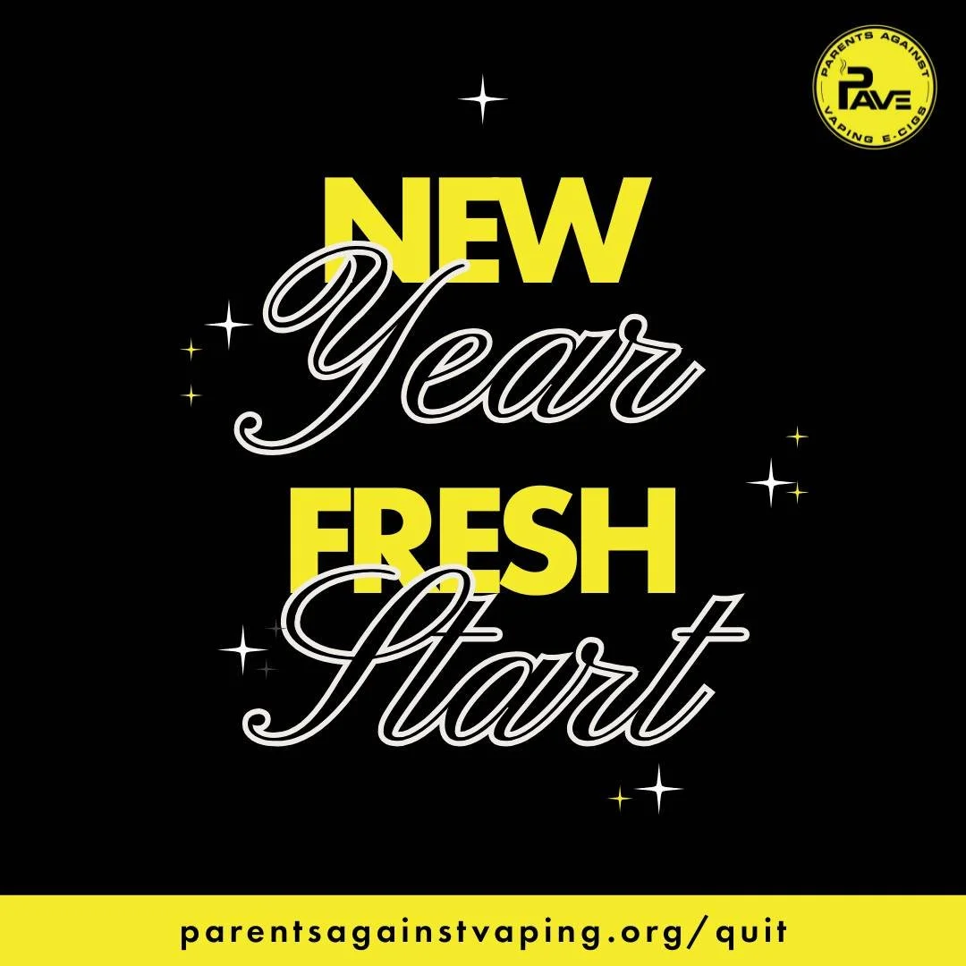 A new year means a fresh start for you and your family. 

If your child vapes, make 2026 the year to help them quit. You&rsquo;re not alone and support is available.

Visit: parentsagainstvaping.org/quit or visit the link in our bio!