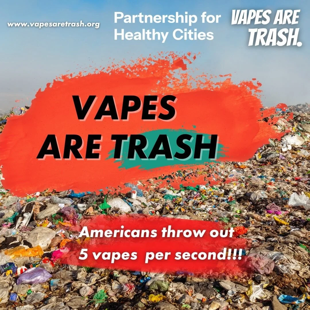 Vapes aren&rsquo;t harmless &mdash; and they&rsquo;re a health and environmental issue. Disposable vapes contain plastic, toxic chemicals, and lithium batteries that can leak into soil and water, harming wildlife and polluting our neighborhoods.

Whe