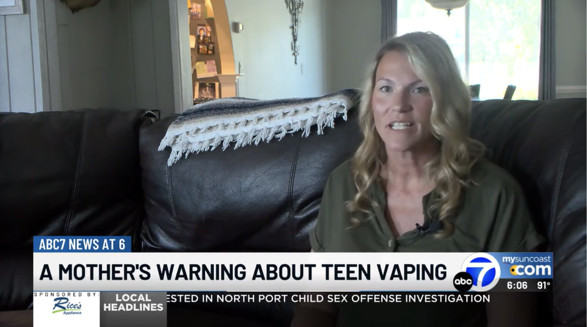 Sarasota mother shares daughter’s story to warn others about the dangers of vaping
