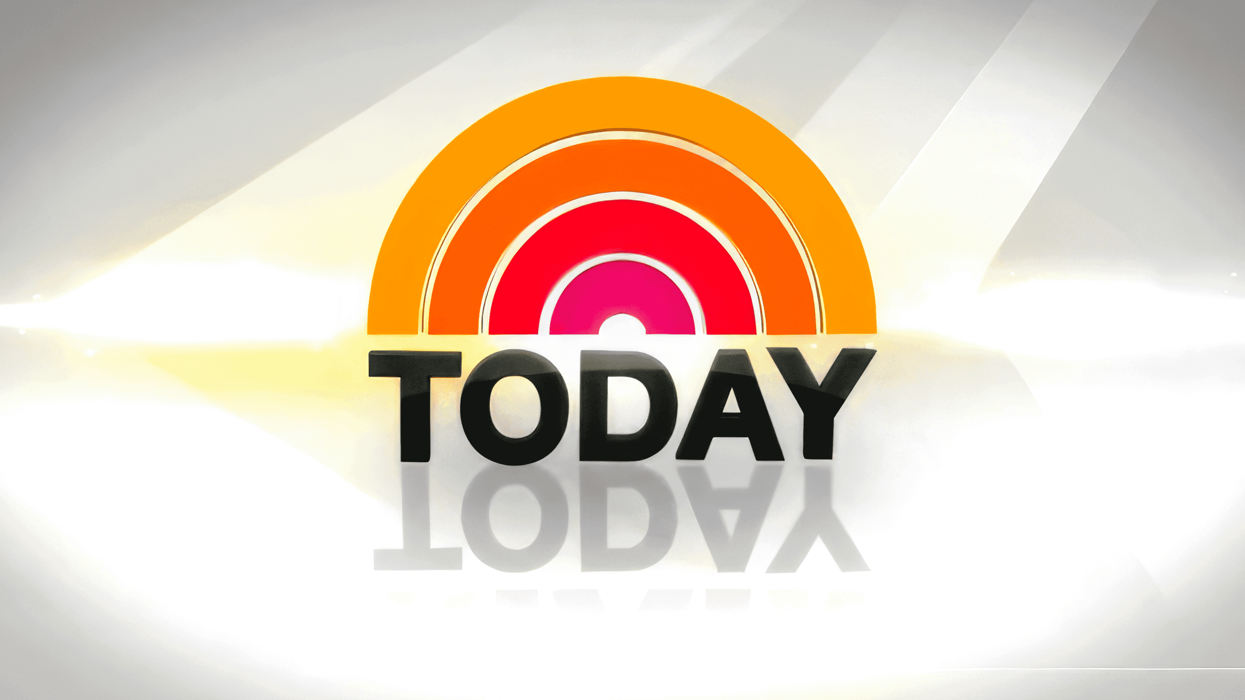 The NBC Today show logo with a rainbow design in orange, red, and pink, and the word "TODAY" in black below.