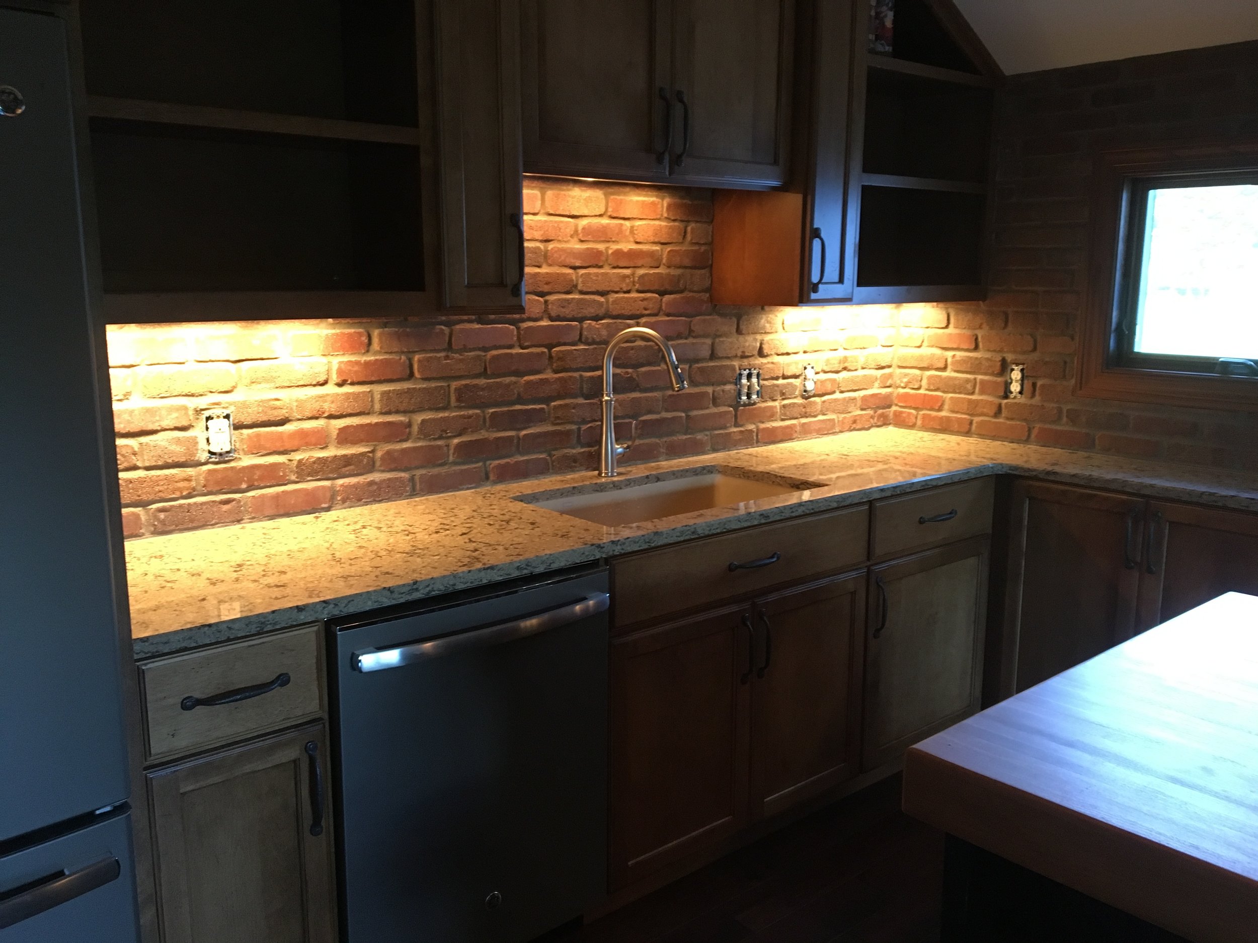 Thin Brick Backsplash