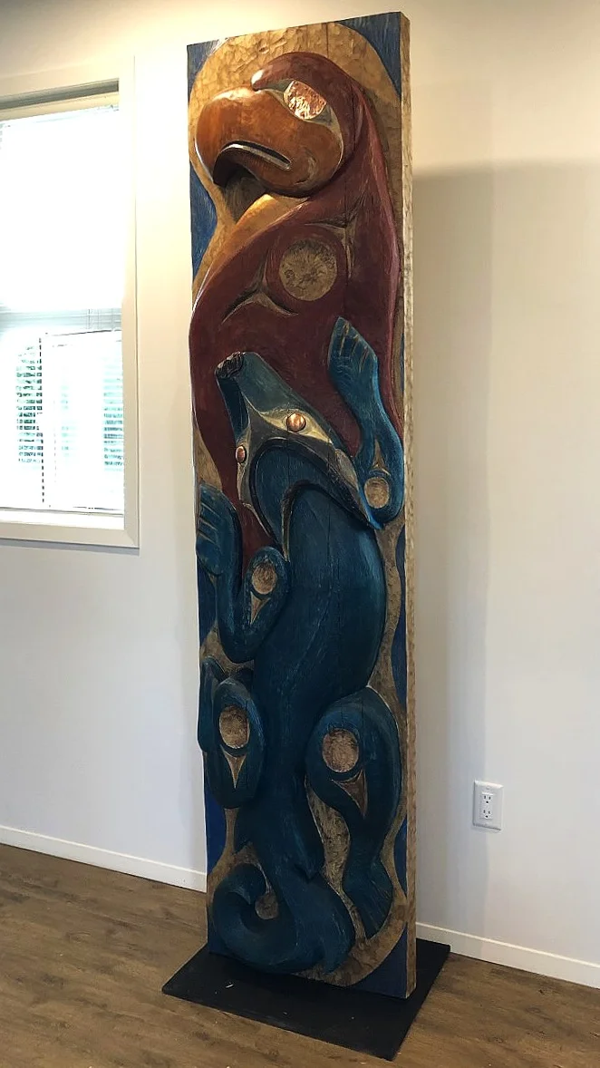 Wolf and Eagle House Post