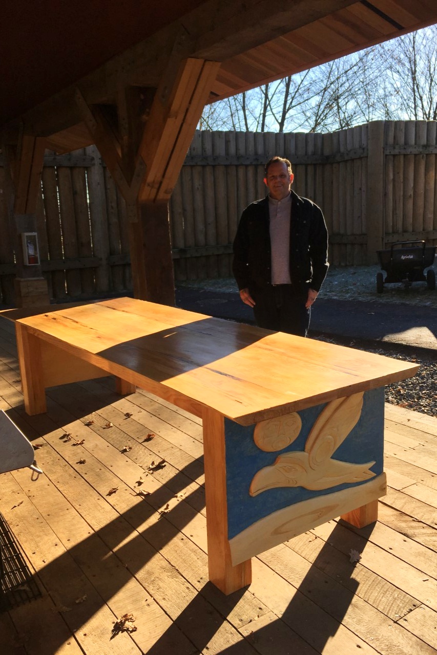 Yellow cedar table