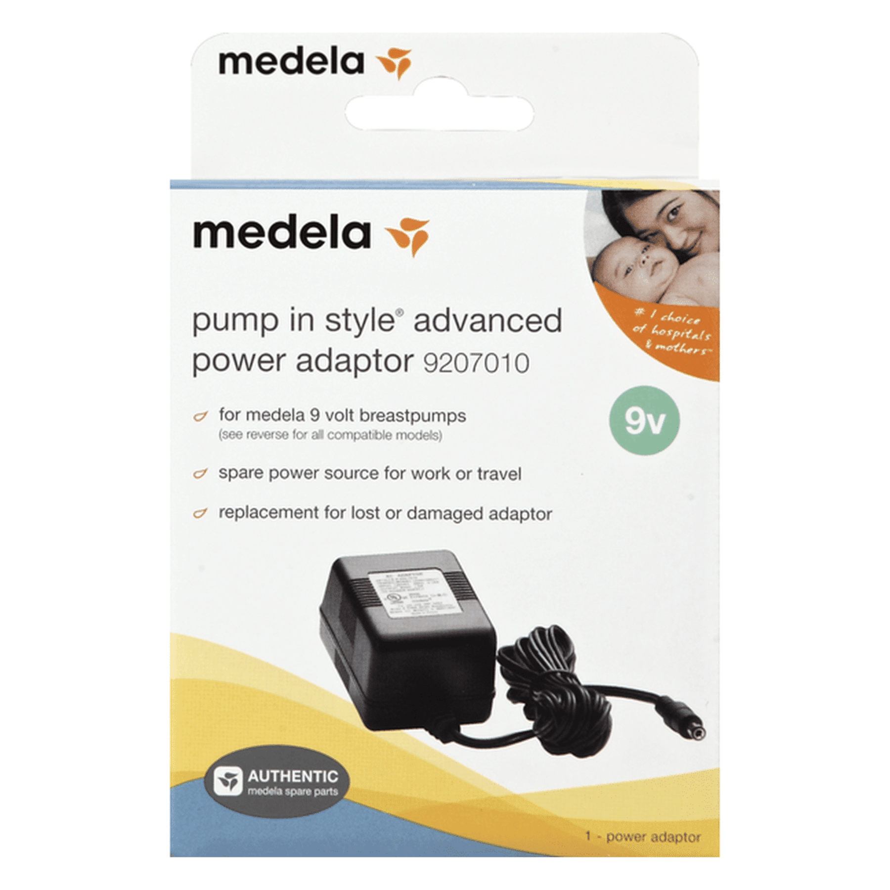 Medela Power Adaptor, Pump in Style Advanced, 9V