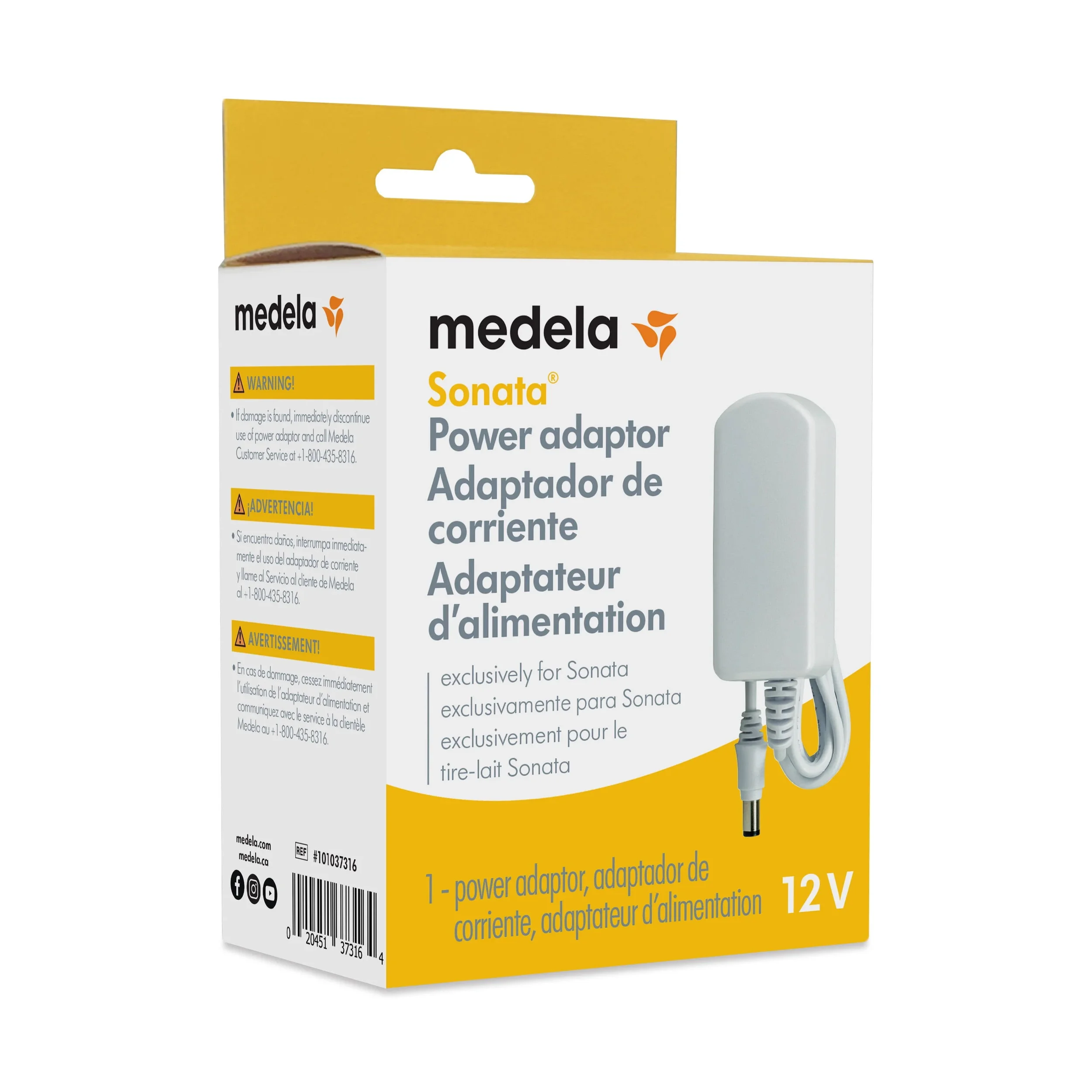 Medela Sonata Power Adapter, 12V