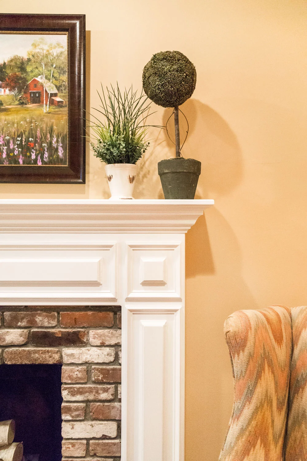 A colonial style home with an updated look.