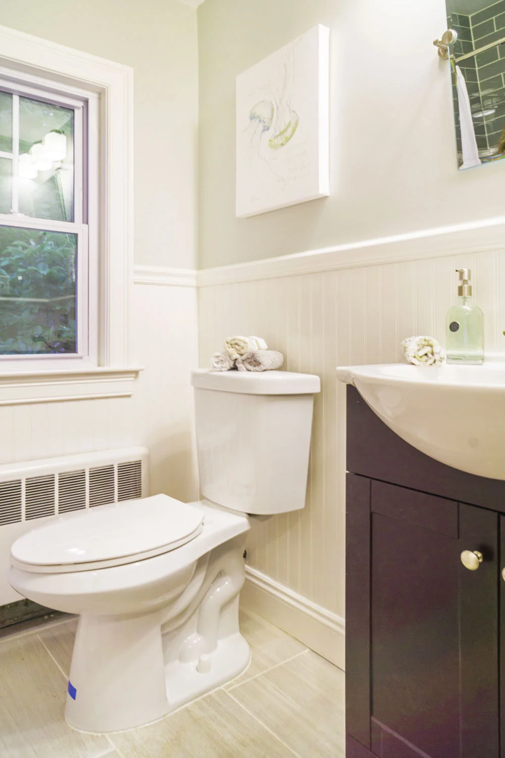 Bathroom home styling for new home sales.