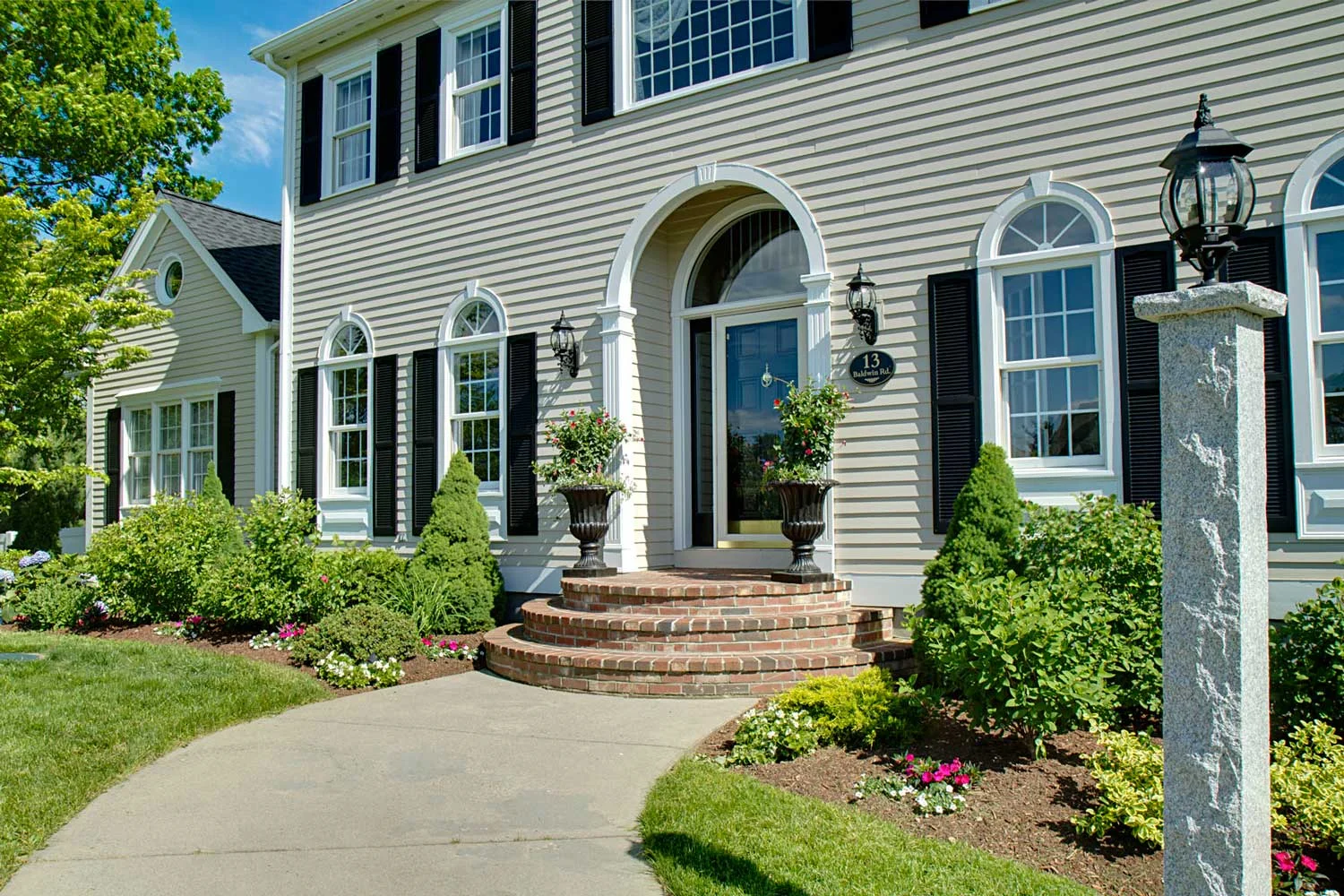 Exterior Painting and Landscaping Gave the Home a Fresh New Looking Appearance